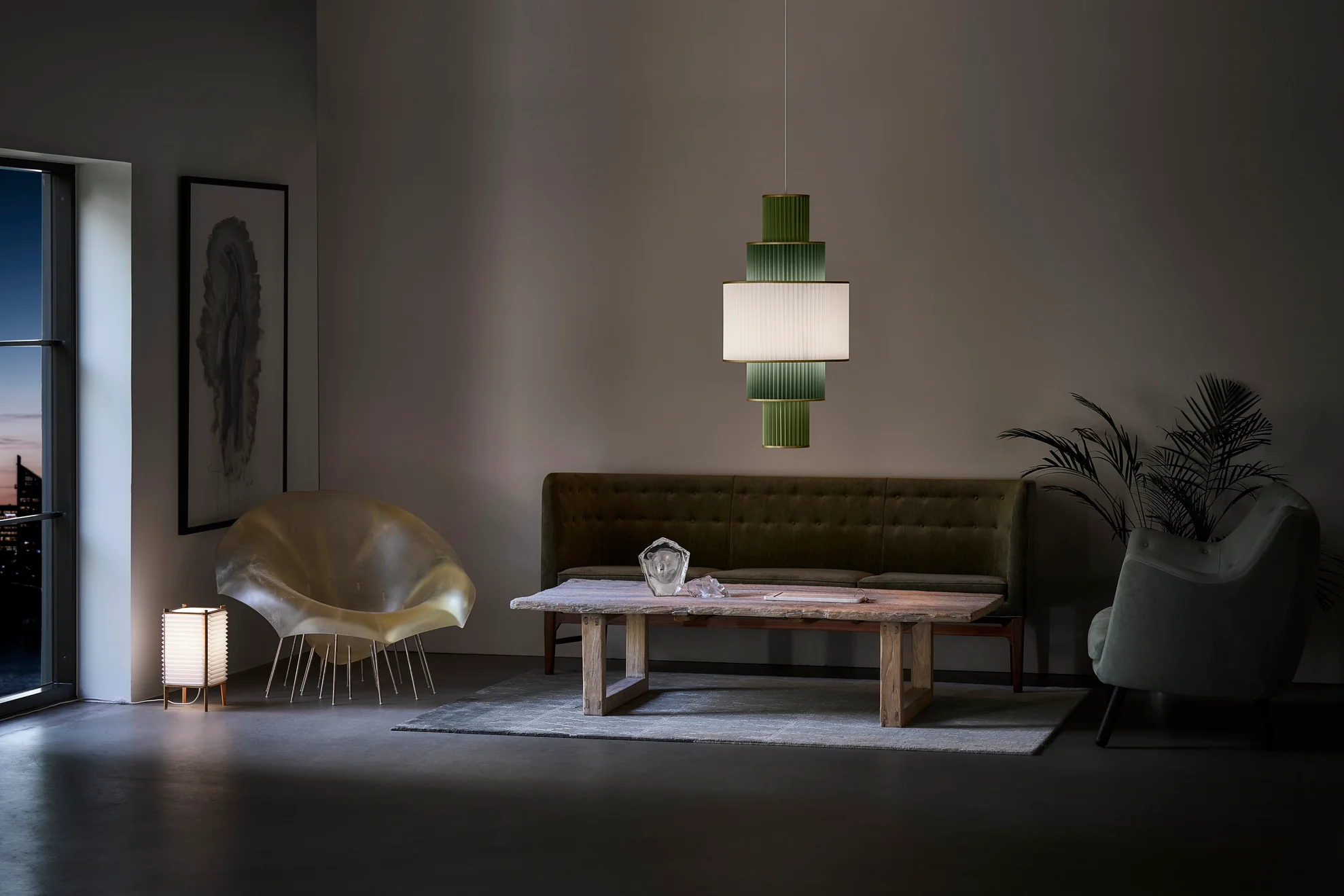 Lampa wisząca MODEL 113 PLIVELLO biały ze złotym - Image 7