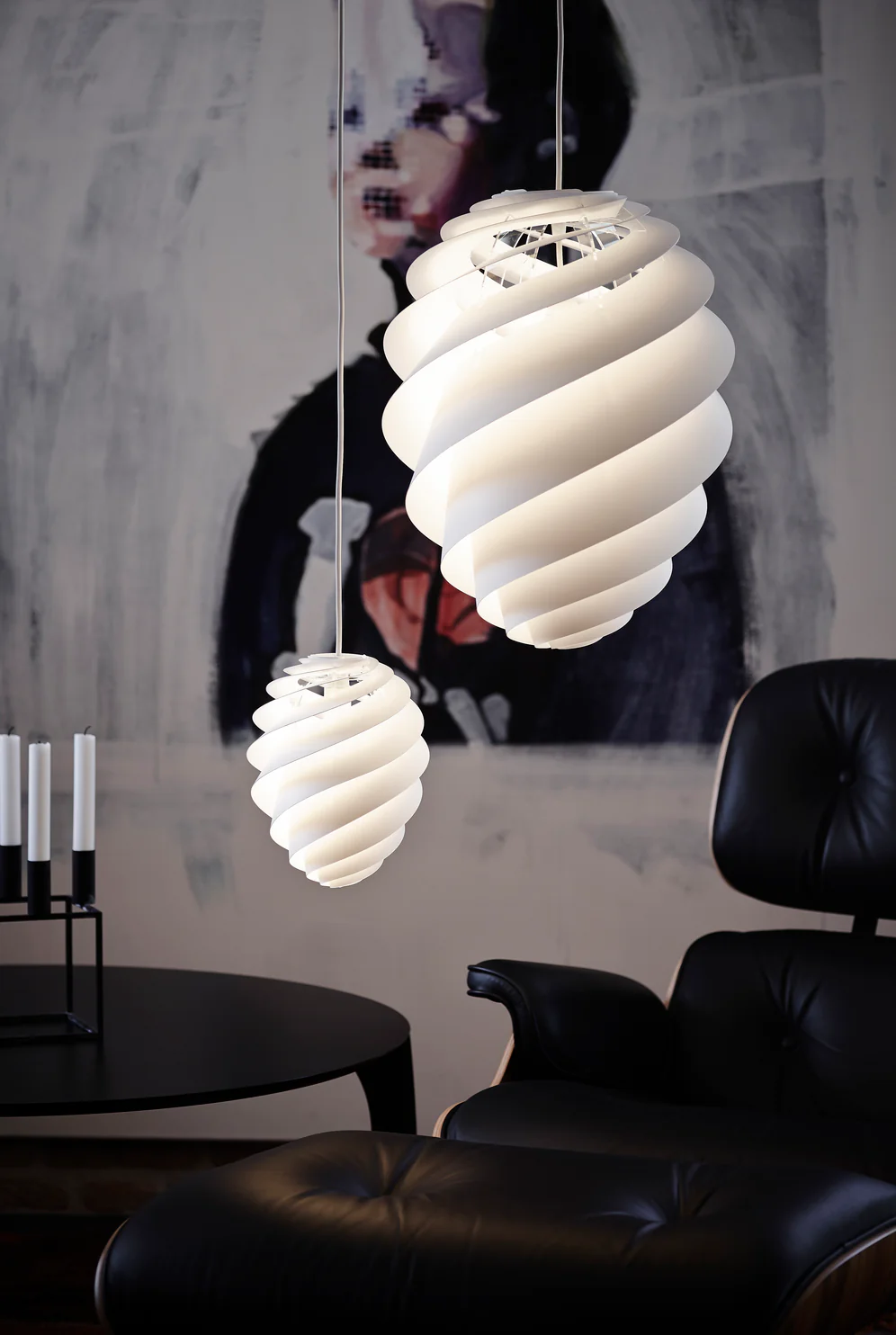 Lampa wisząca MODEL 1312 SWIRL 2 biały - Image 2