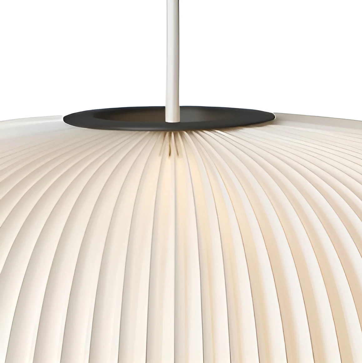 Lampa wisząca MODEL 132 LAMELLA 1 biały z czarnym wykończeniem - Image 4
