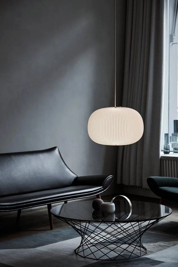 Lampa wisząca MODEL 132 LAMELLA 1 biały z czarnym wykończeniem - Image 7