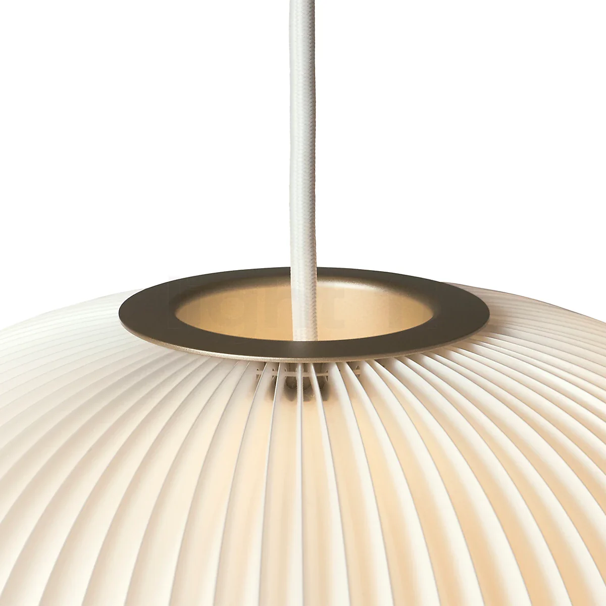 Lampa wisząca MODEL 132 LAMELLA 1 biały ze złotym wykończeniem - Image 4