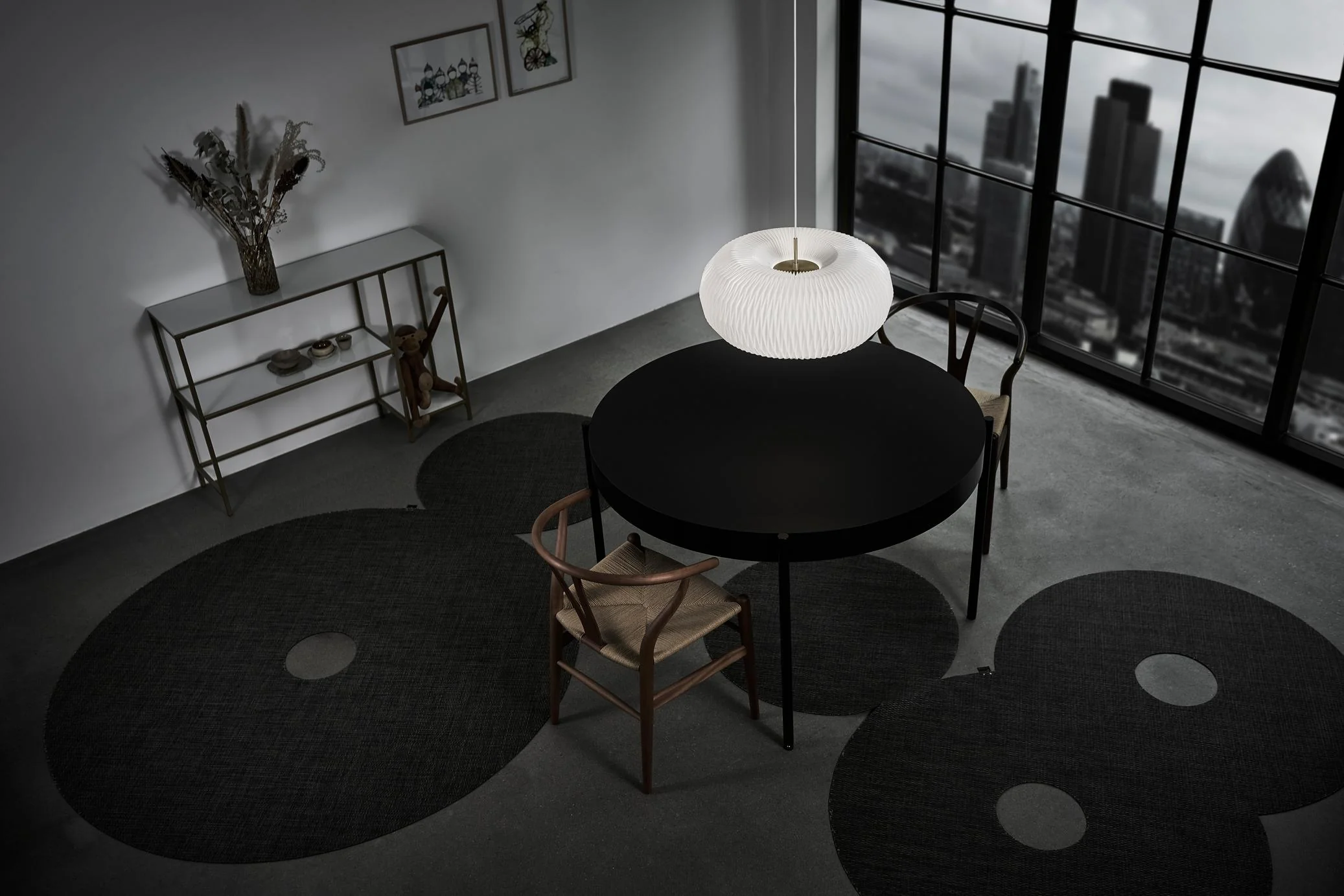 Lampa wisząca MODEL 195 DONUT biały ze złotym - Image 8