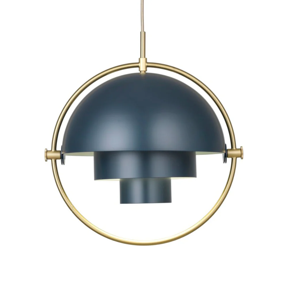 Lampa wisząca MULTI-LITE morski z mosiężnym