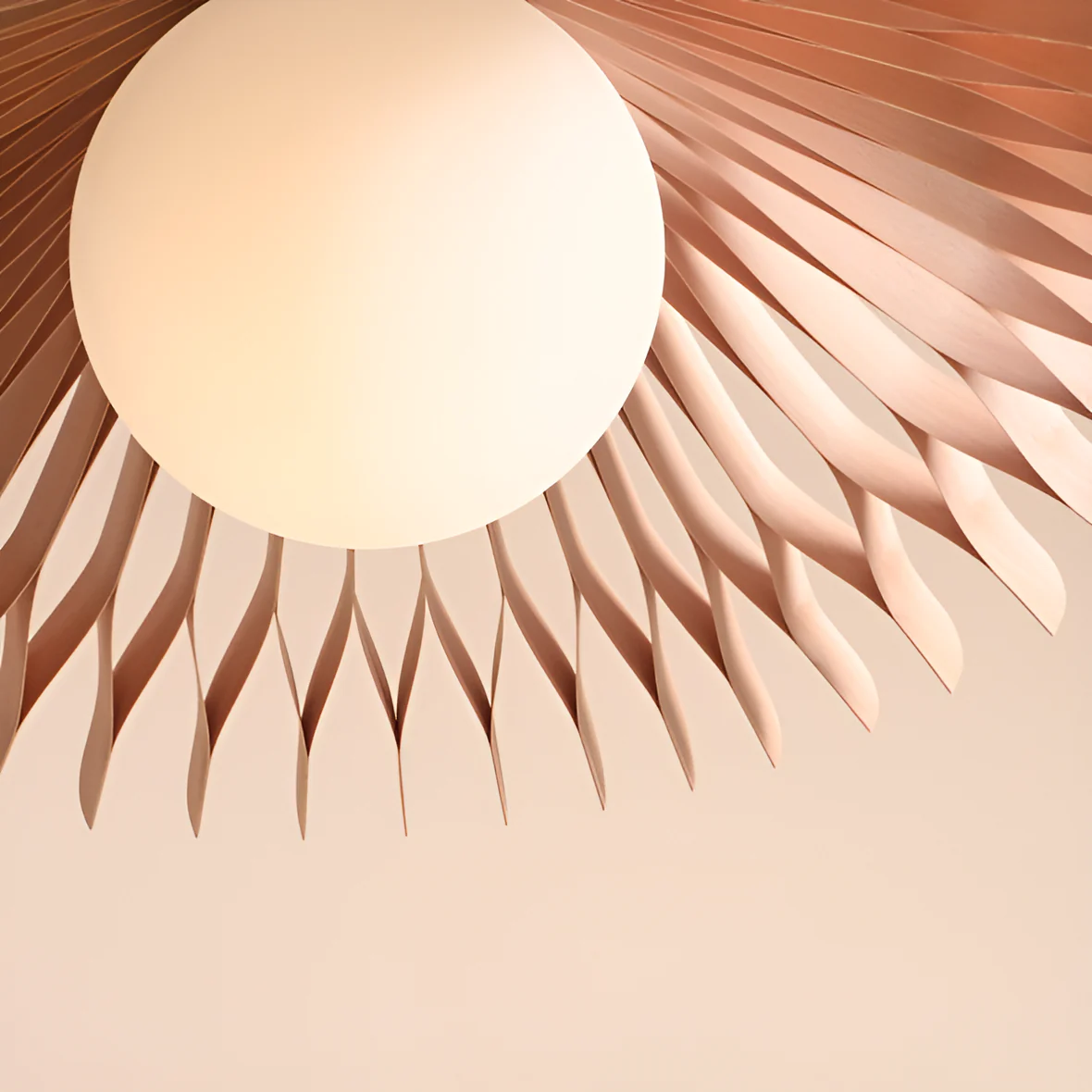 Lampa wisząca NATURE SUN drewno bukowe - Image 8