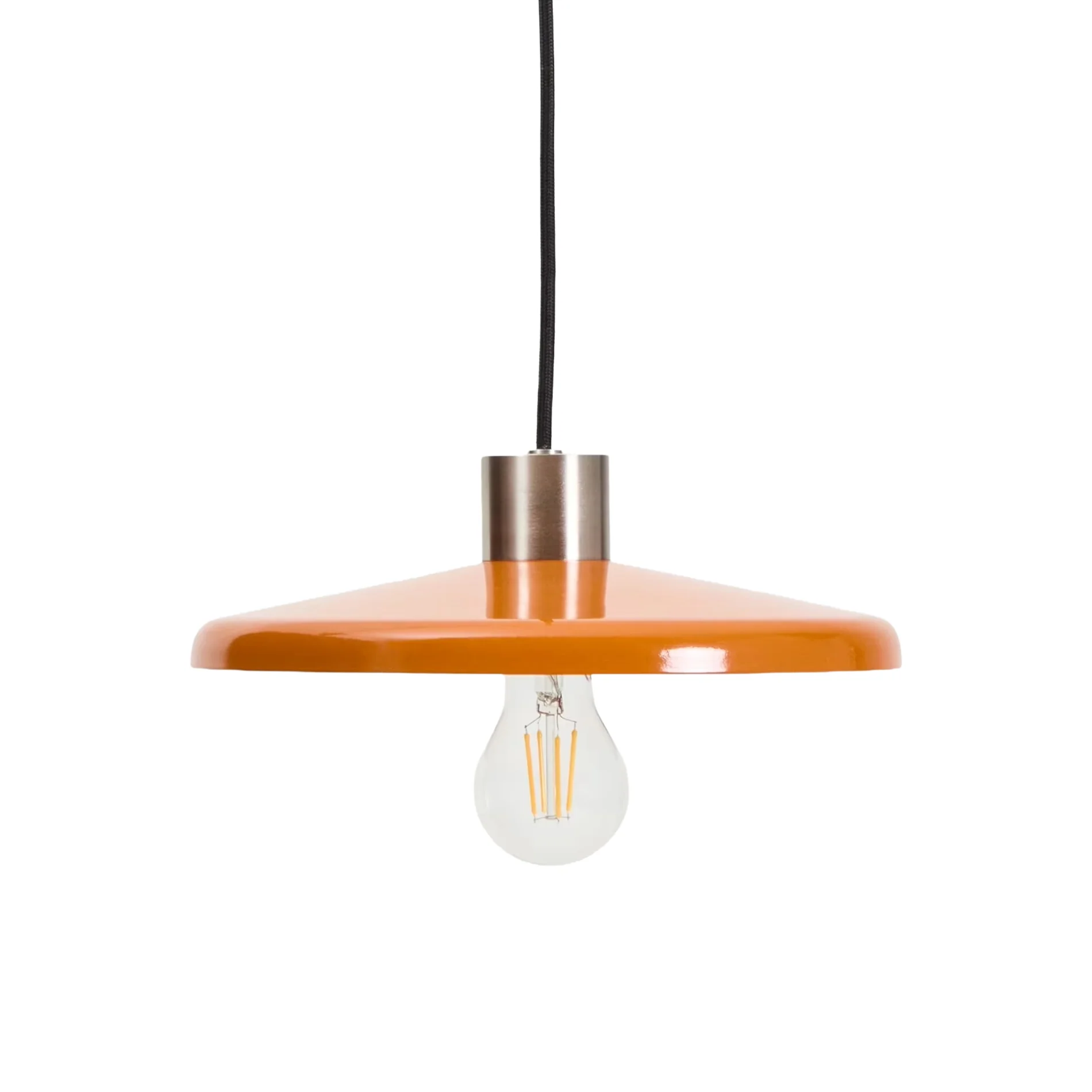 Lampa wisząca NUVIRA pomarańczowy ze srebrnym