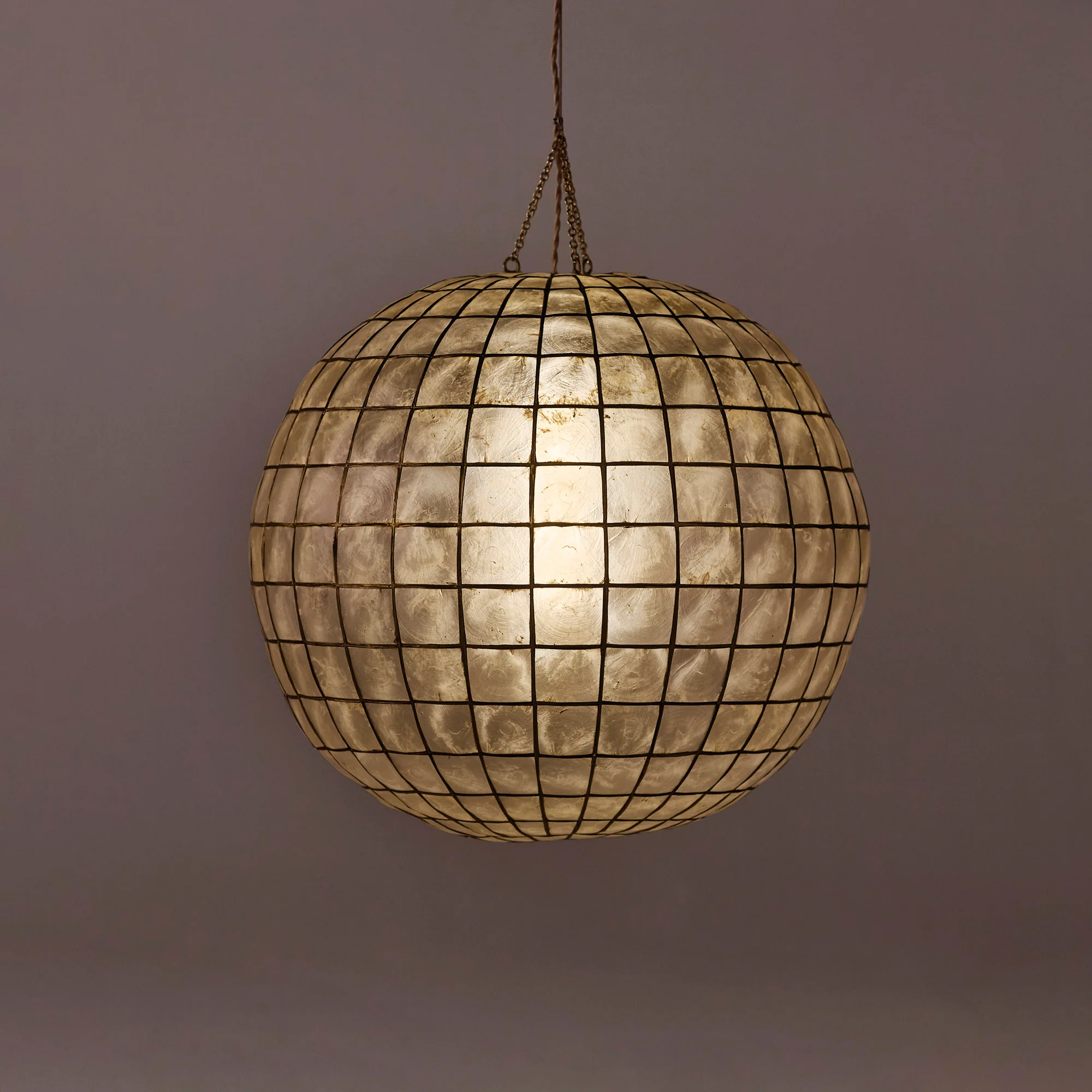 Lampa wisząca okrągła CORNELIA muszle Capiz - Image 5