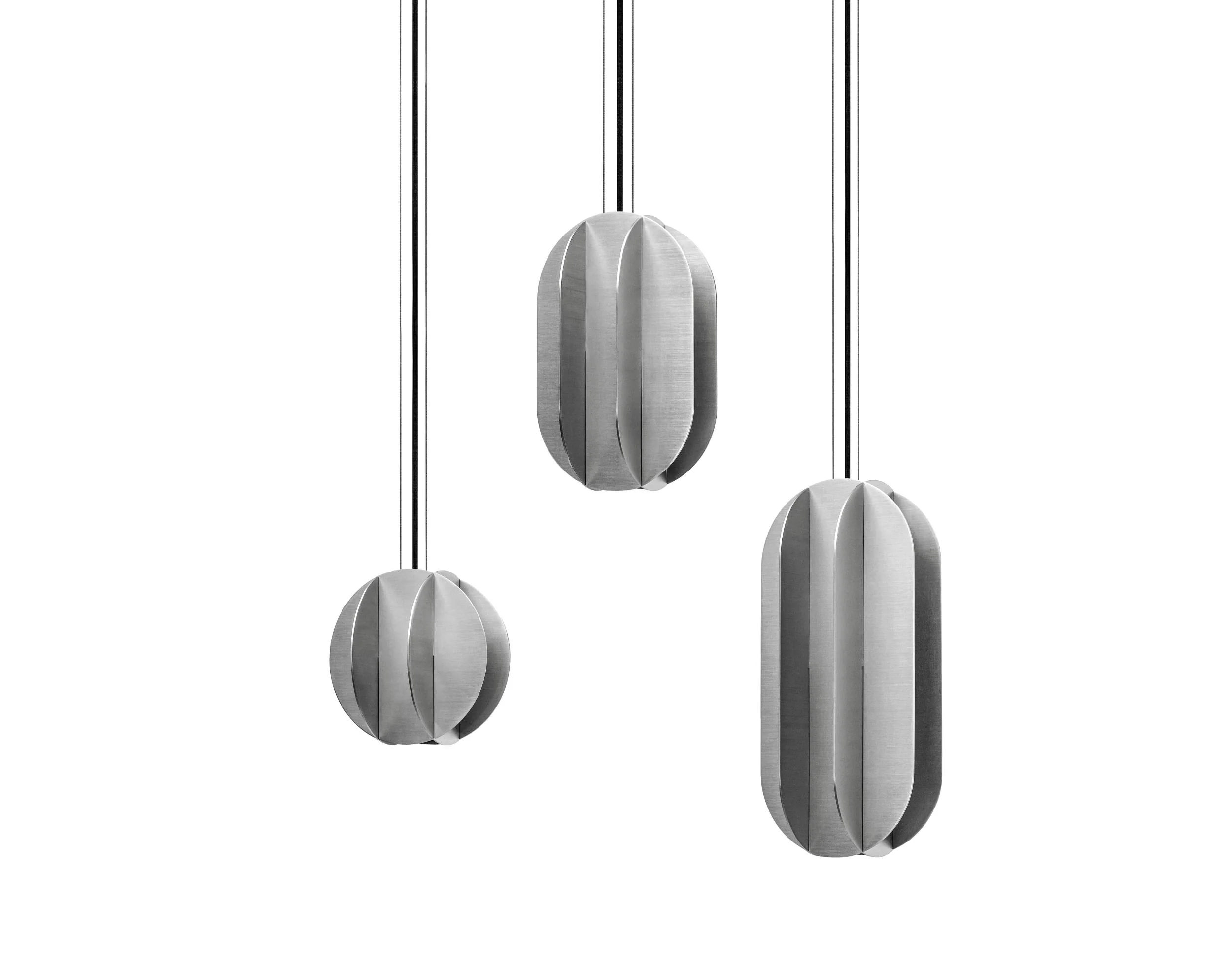 Lampa wisząca okrągła EL stal - Image 3