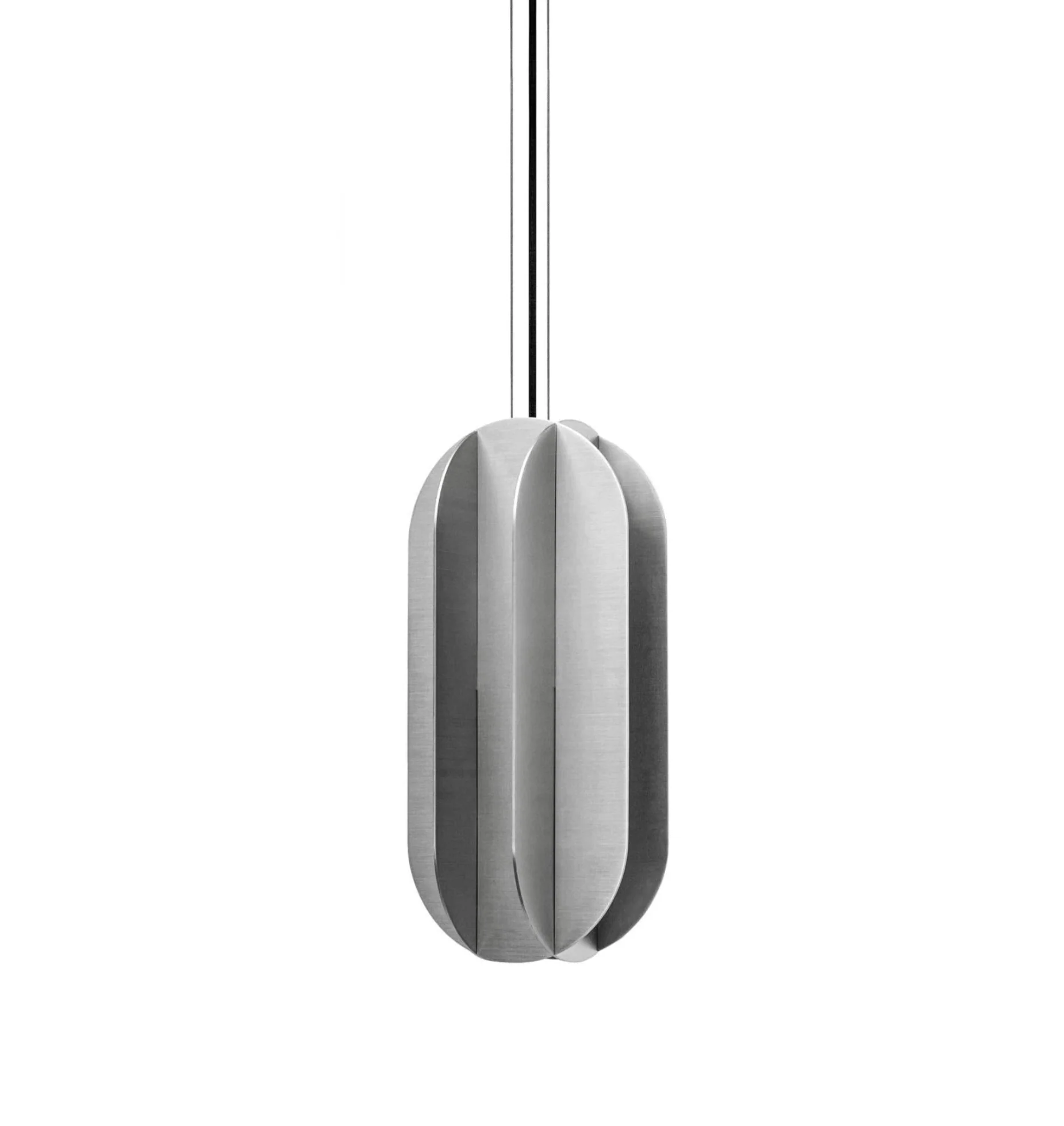 Lampa wisząca owalna EL stal - Image 3