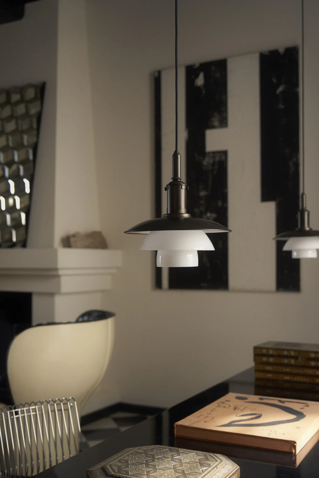 Lampa wisząca PH 3/3 biały z czarnym matowym wykończeniem - Image 15