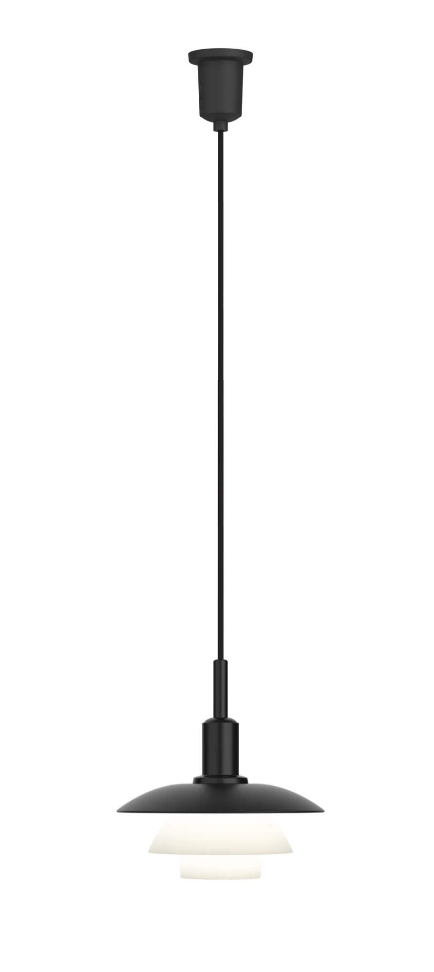 Lampa wisząca PH 3/3 biały z czarnym matowym wykończeniem - Image 3