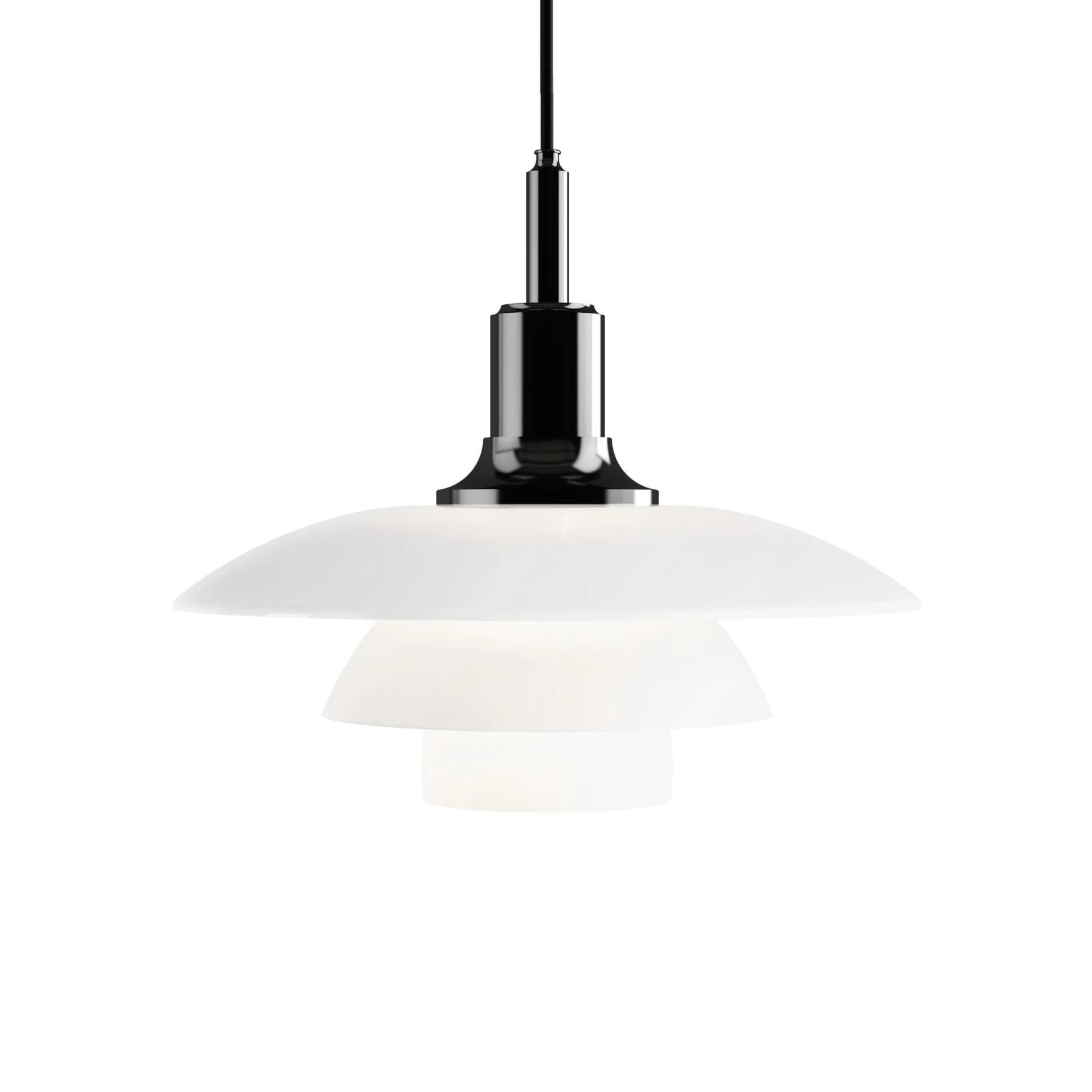 Lampa wisząca PH 3½-3 biały z czarnym wykończeniem