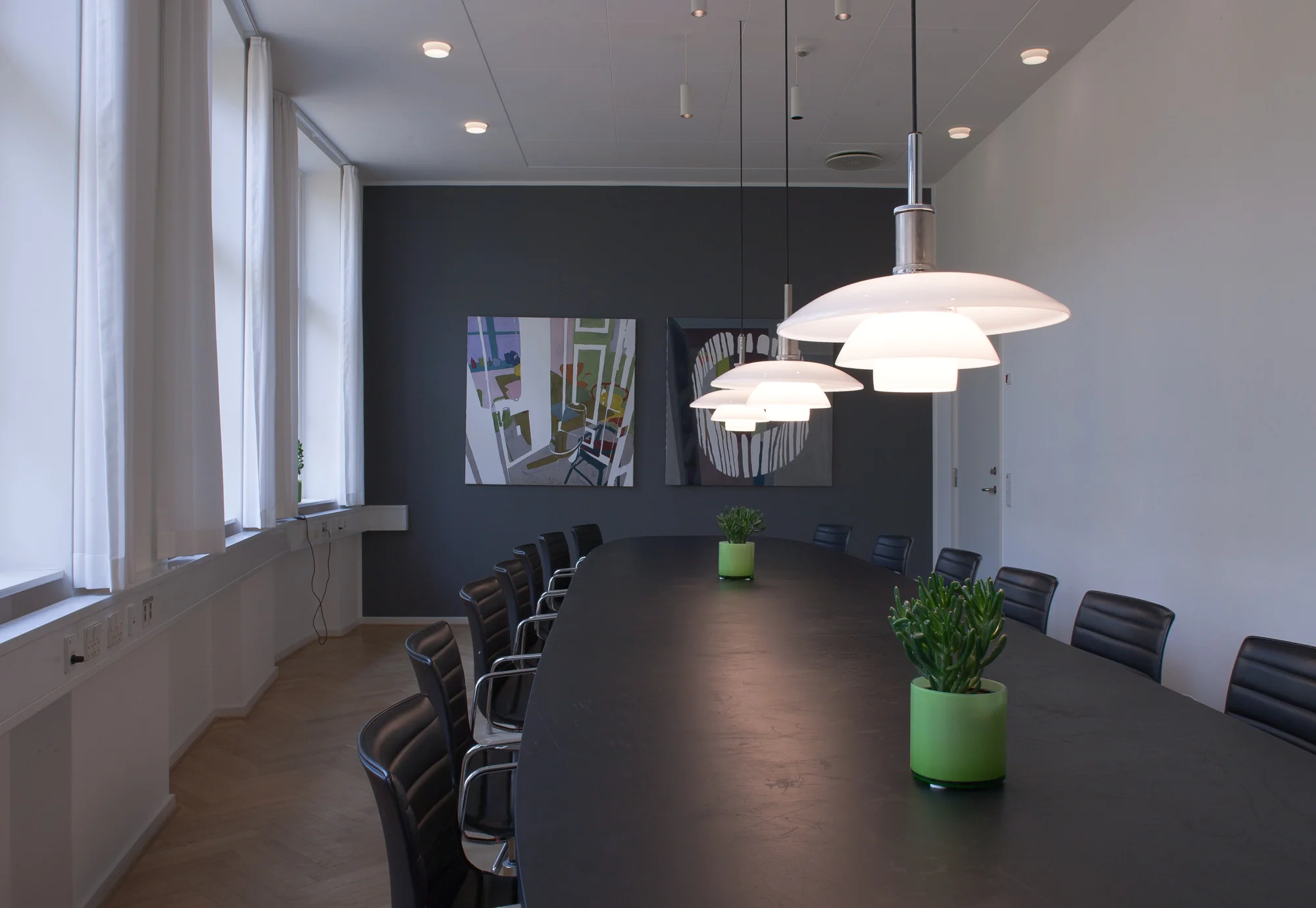 Lampa wisząca PH 4½-4 biały z chromowanym wykończeniem - Image 6