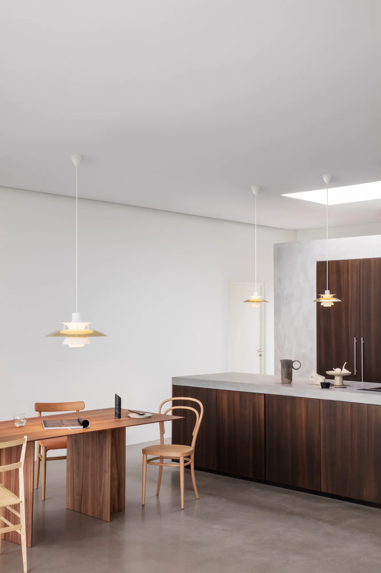 Lampa wisząca PH 5 biały ze złotym - Image 2