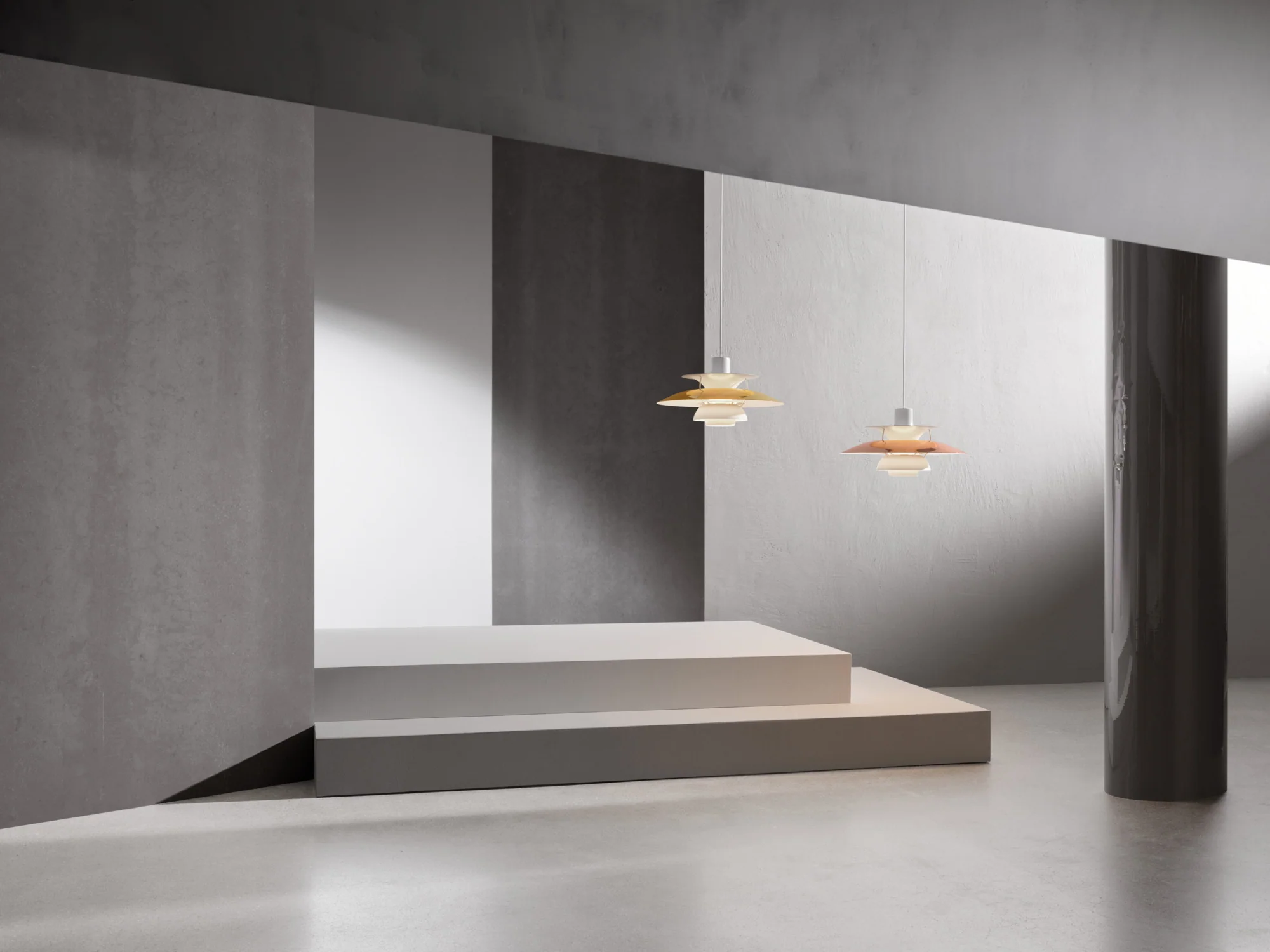 Lampa wisząca PH 5 biały ze złotym - Image 4