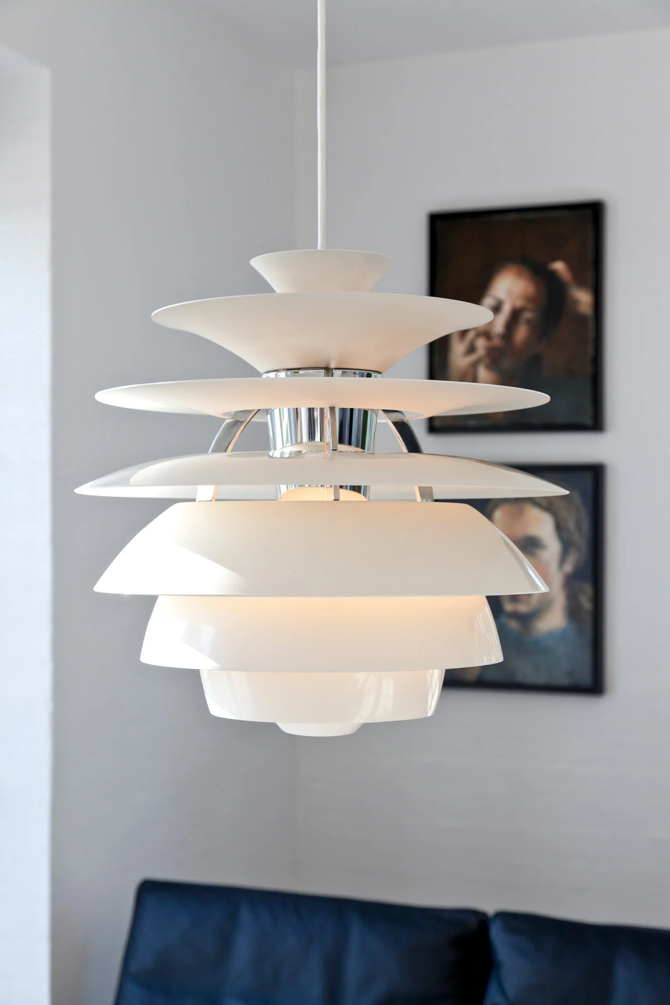 Lampa wisząca PH SNOWBALL brudny zielony z chromowanym wykończeniem - Image 4