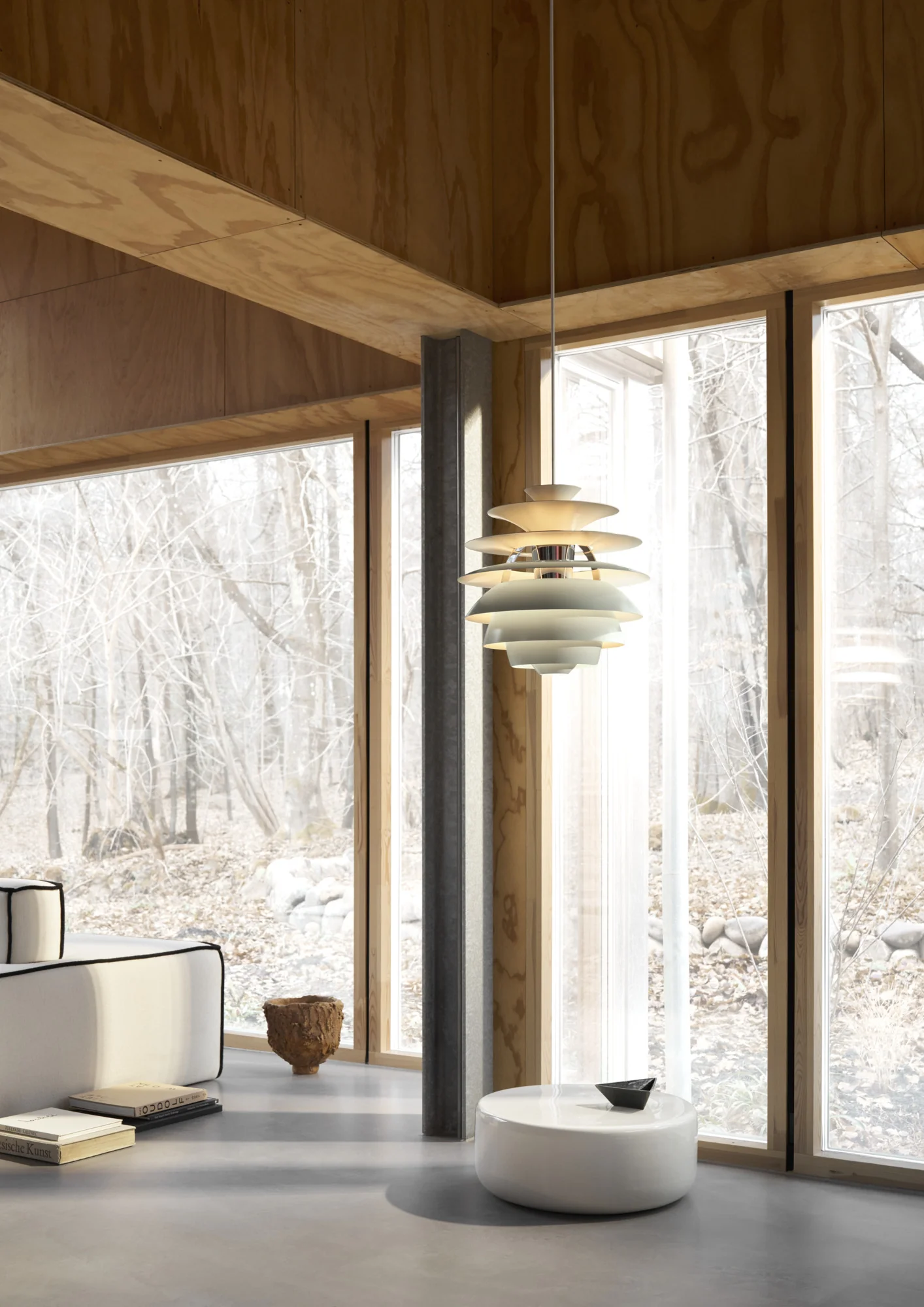 Lampa wisząca PH SNOWBALL brudny zielony z mosiężnym wykończeniem - Image 3