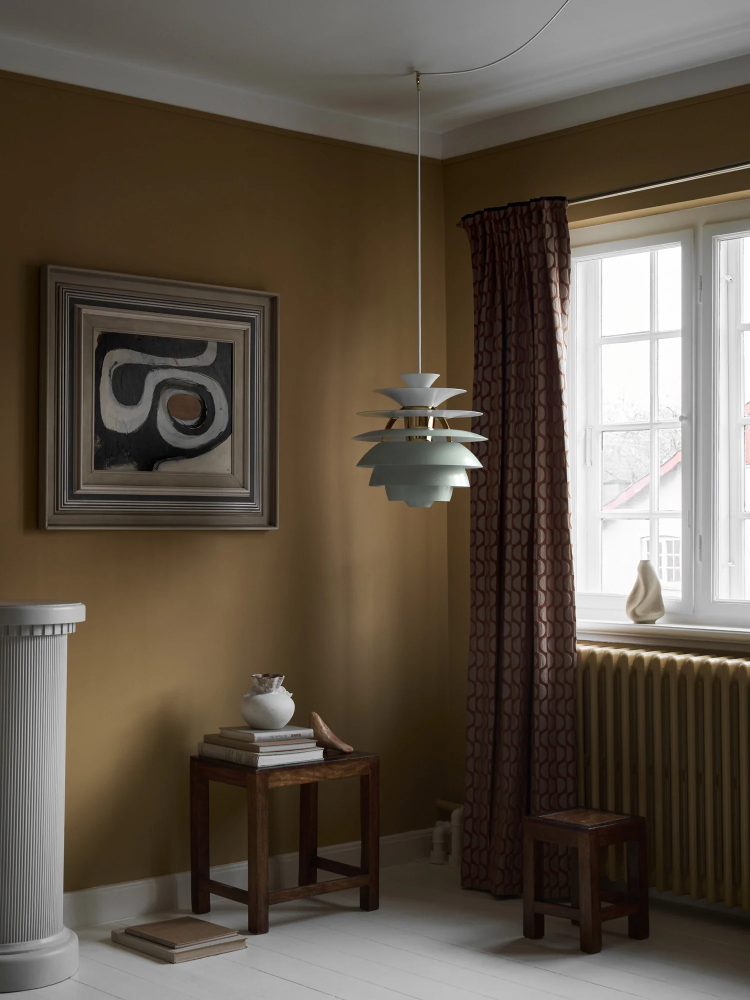 Lampa wisząca PH SNOWBALL brudny zielony z mosiężnym wykończeniem - Image 7