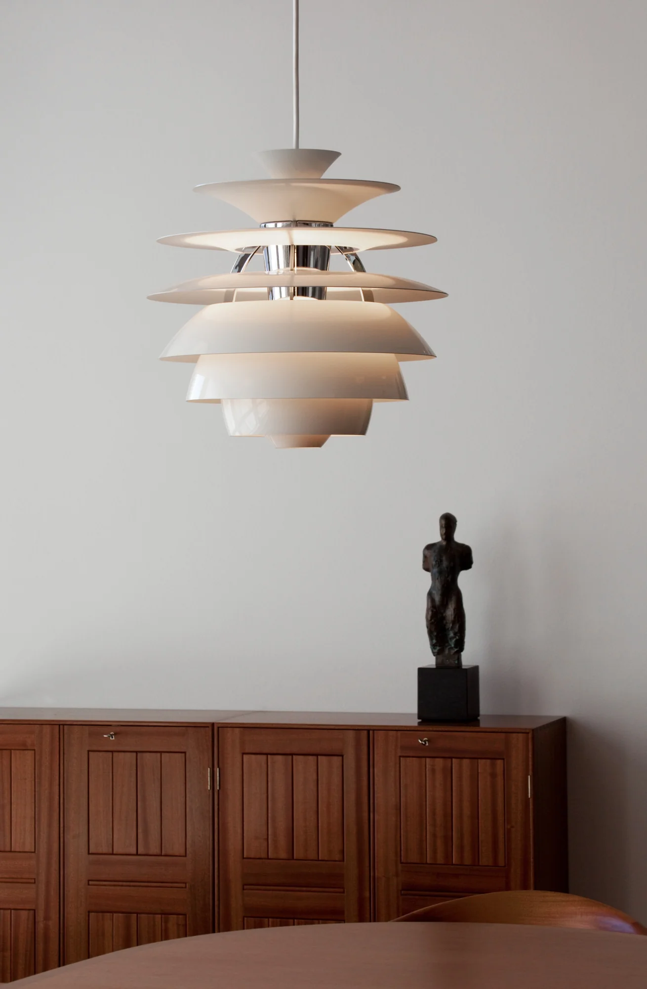 Lampa wisząca PH SNOWBALL kremowy z mosiężnym wykończeniem - Image 6