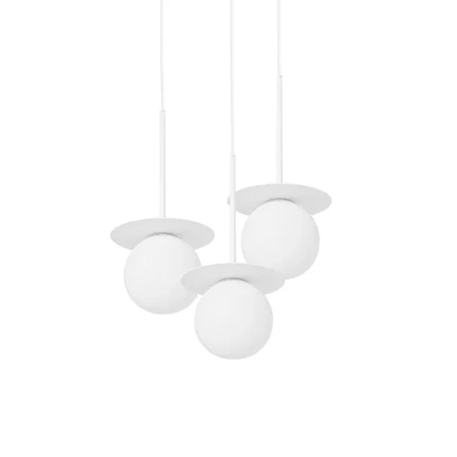 Lampa wisząca BORRA 3P biały