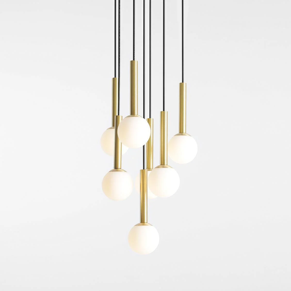 Lampa wisząca RIU czarny z mosiężnym wykończeniem - Image 2
