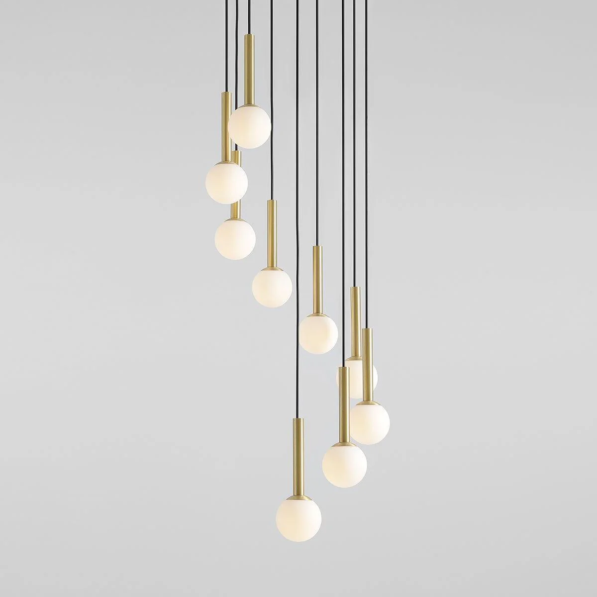 Lampa wisząca RIU GRAND czarny z mosiężnym wykończeniem - Image 2