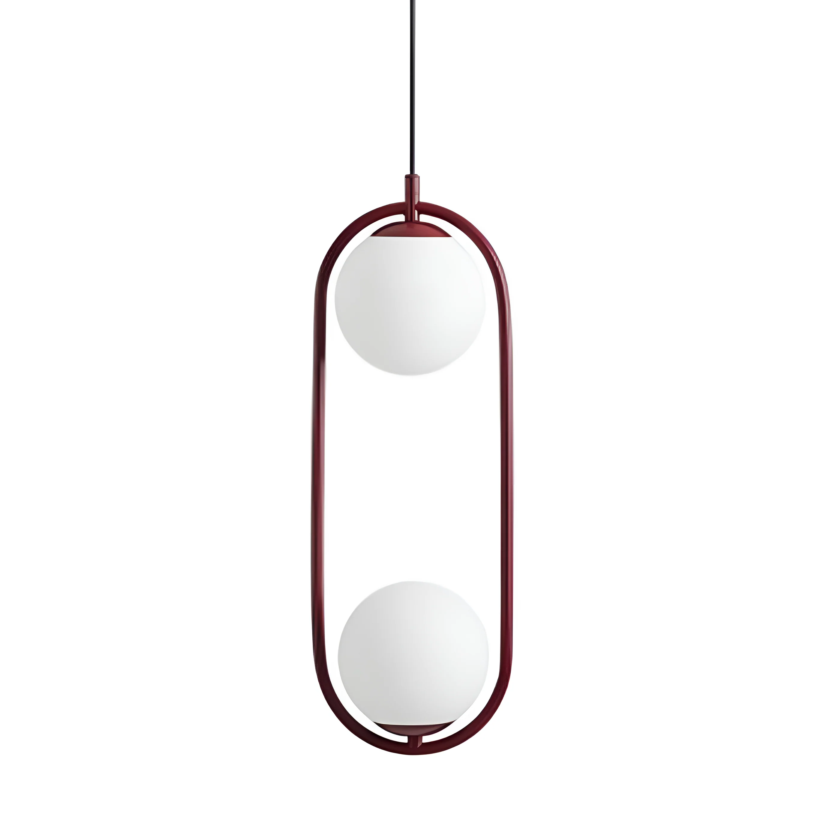 Lampa wisząca RIVA DUO bordowy