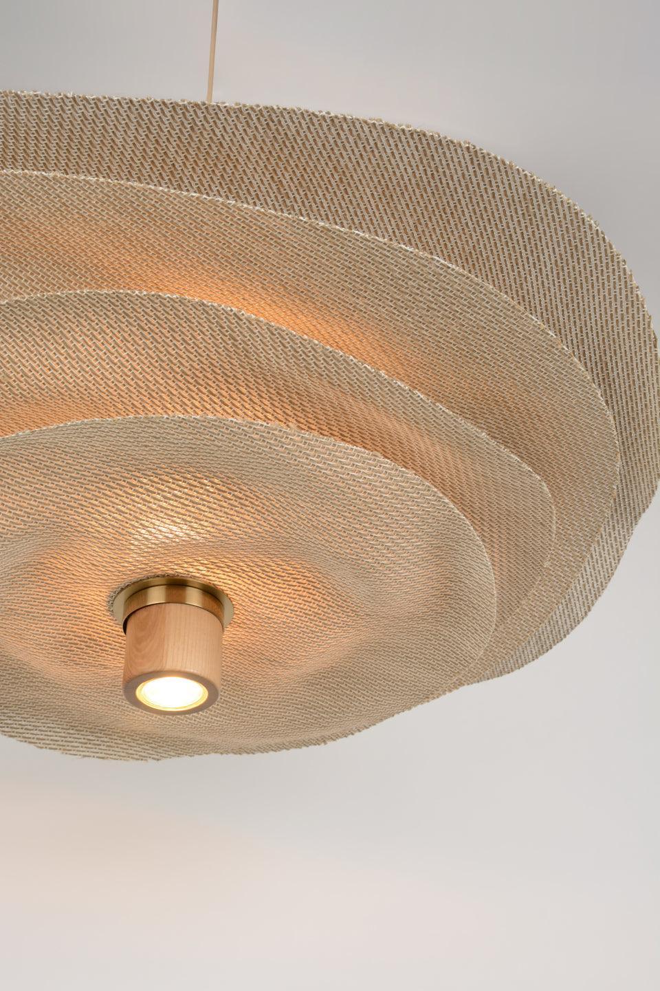 Lampa wisząca RIVAGE 2L beżowy len - Image 6