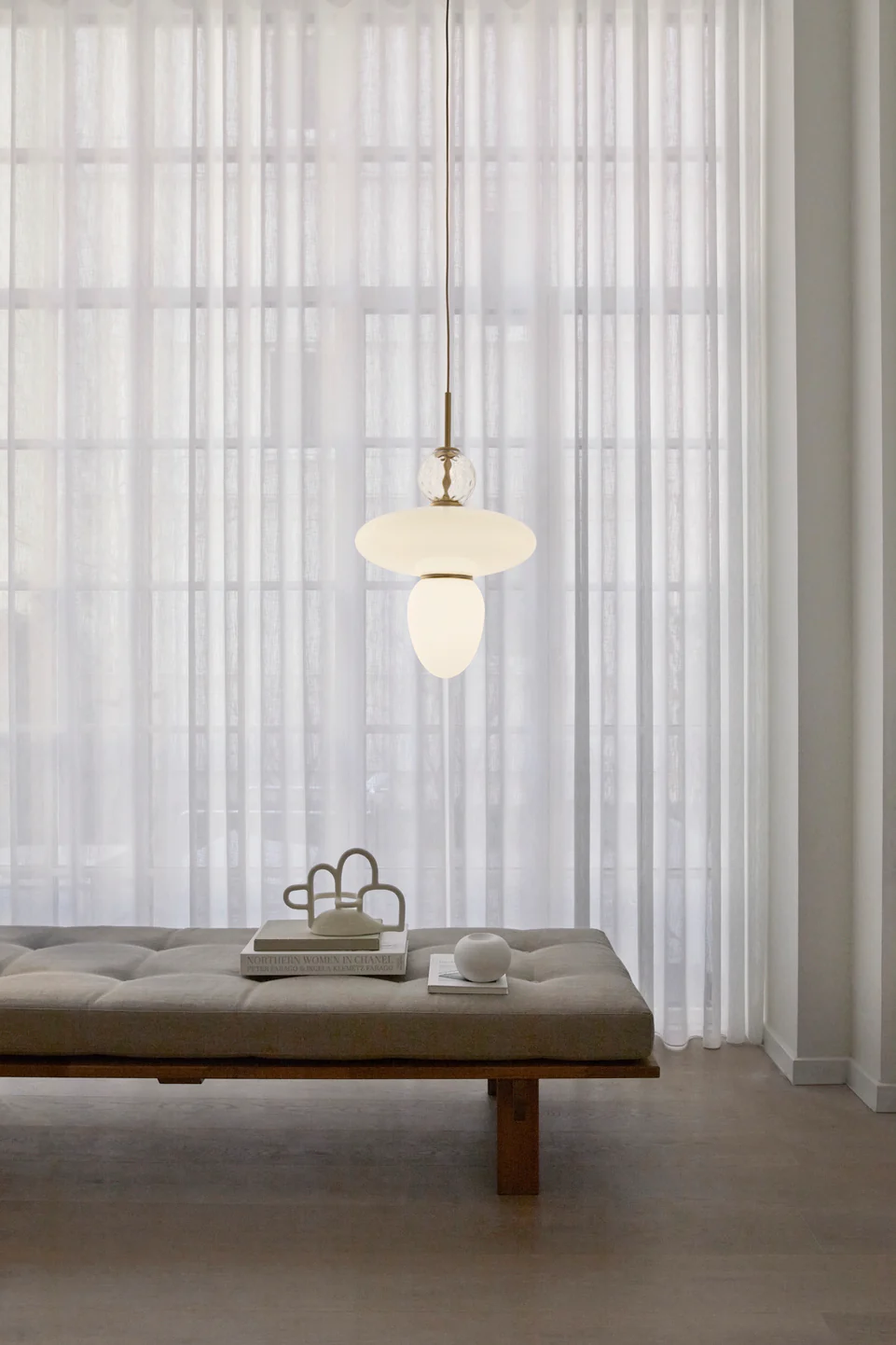 Lampa wisząca RIZZATTO 43 mosiężny z opalowym szkłem - Image 10