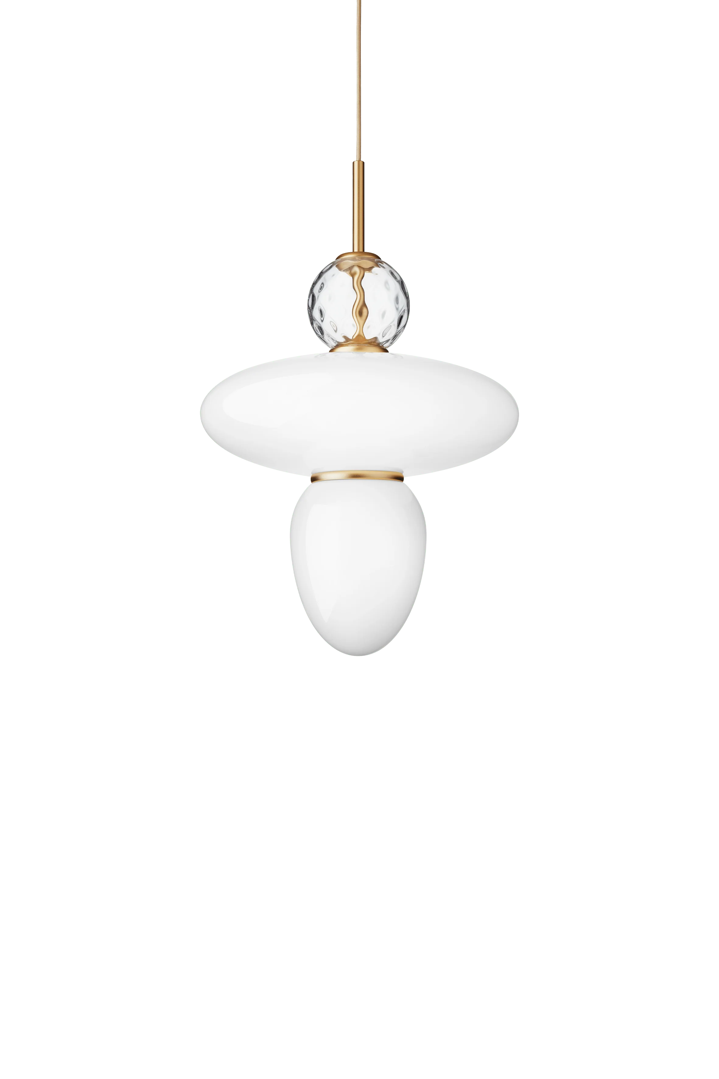Lampa wisząca RIZZATTO 43 mosiężny z opalowym szkłem - Image 9