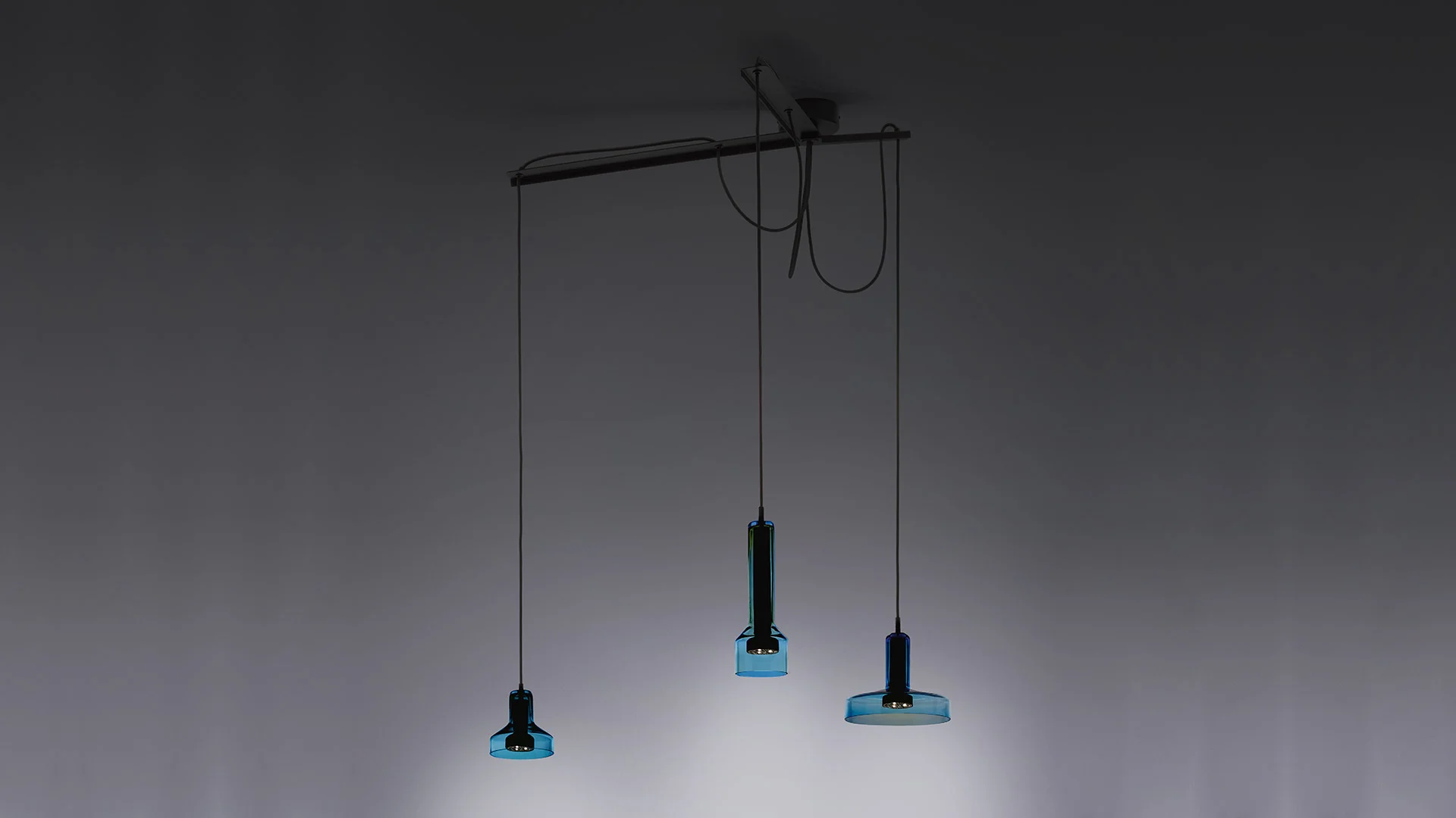 Lampa wisząca STABLIGHT oliwkowy z akwamarynowym i brązowym - Image 2