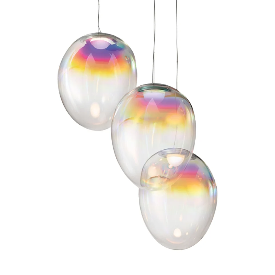 Lampa wisząca STELLAR NEBULA CLUSTER CIRCUAL opalizujące szkło dmuchane
