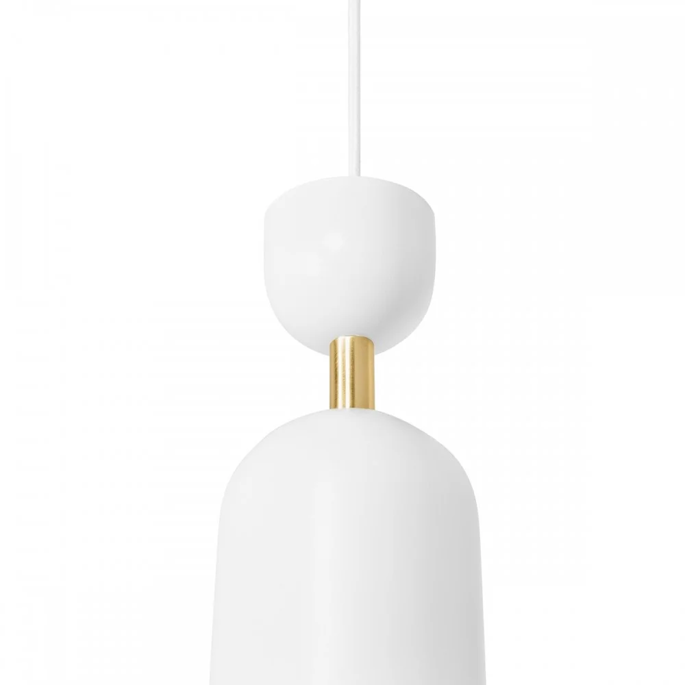Lampa wisząca SUPURU biały z mosiężnym - Image 3