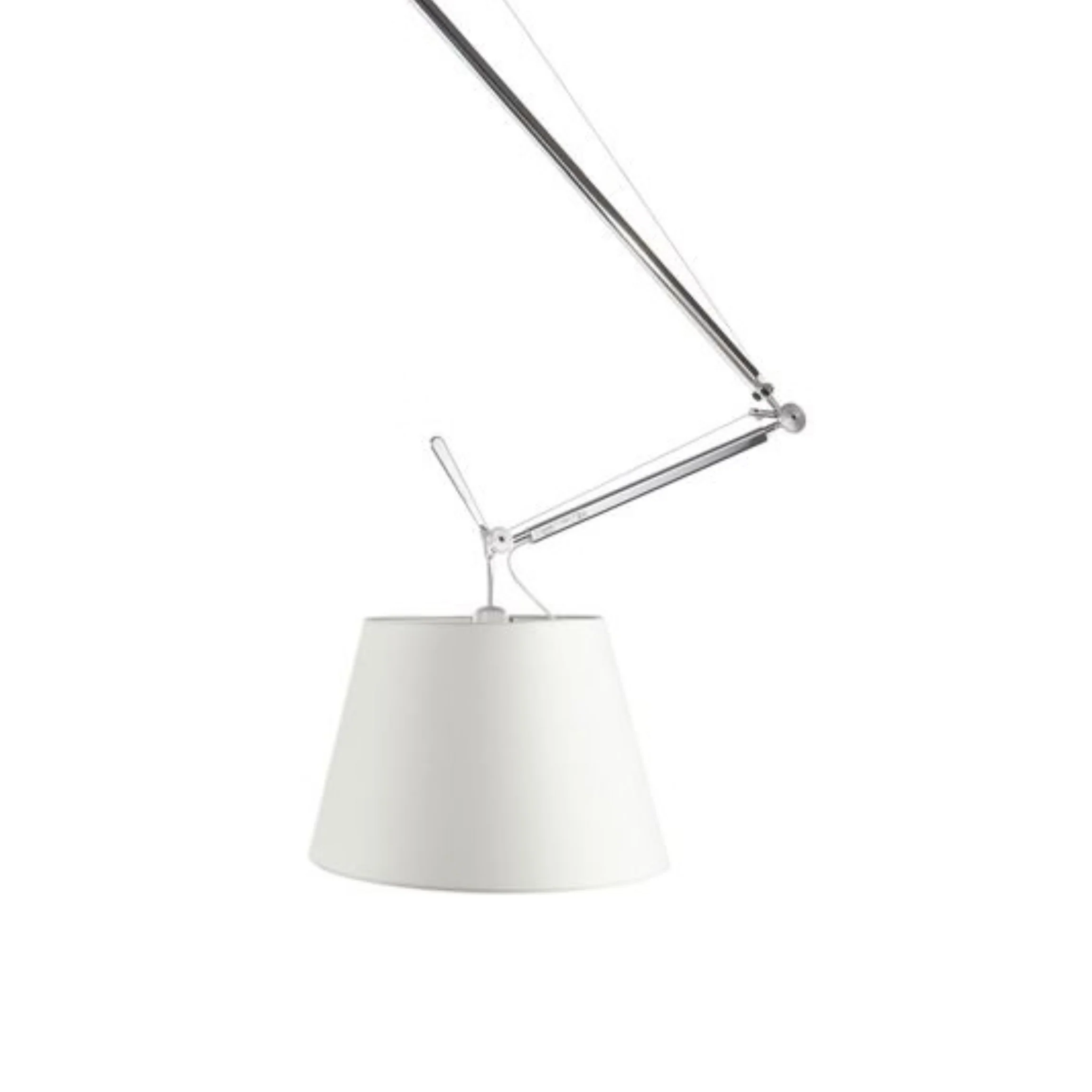 Lampa wisząca TOLOMEO szara satyna