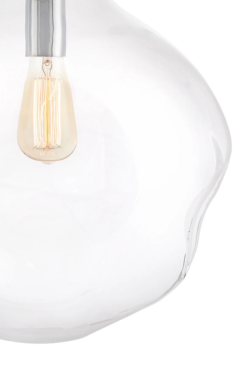 Lampa wisząca trzypunktowa AVIA 3 transparentny ze srebrnym wykończeniem - Image 7