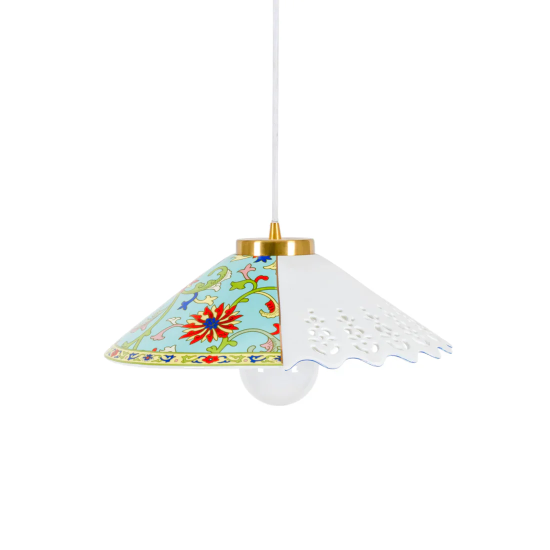 Lampa wisząca HYBRID VERPIRA biała porcelana