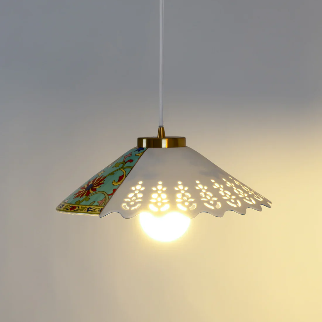 Lampa wisząca HYBRID VERPIRA biała porcelana - Image 4