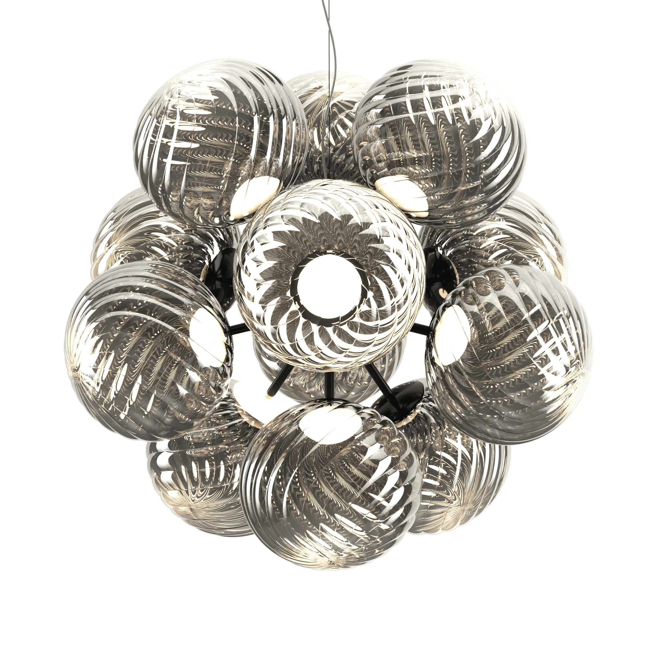 Lampa wisząca WHIRL BURST srebrny