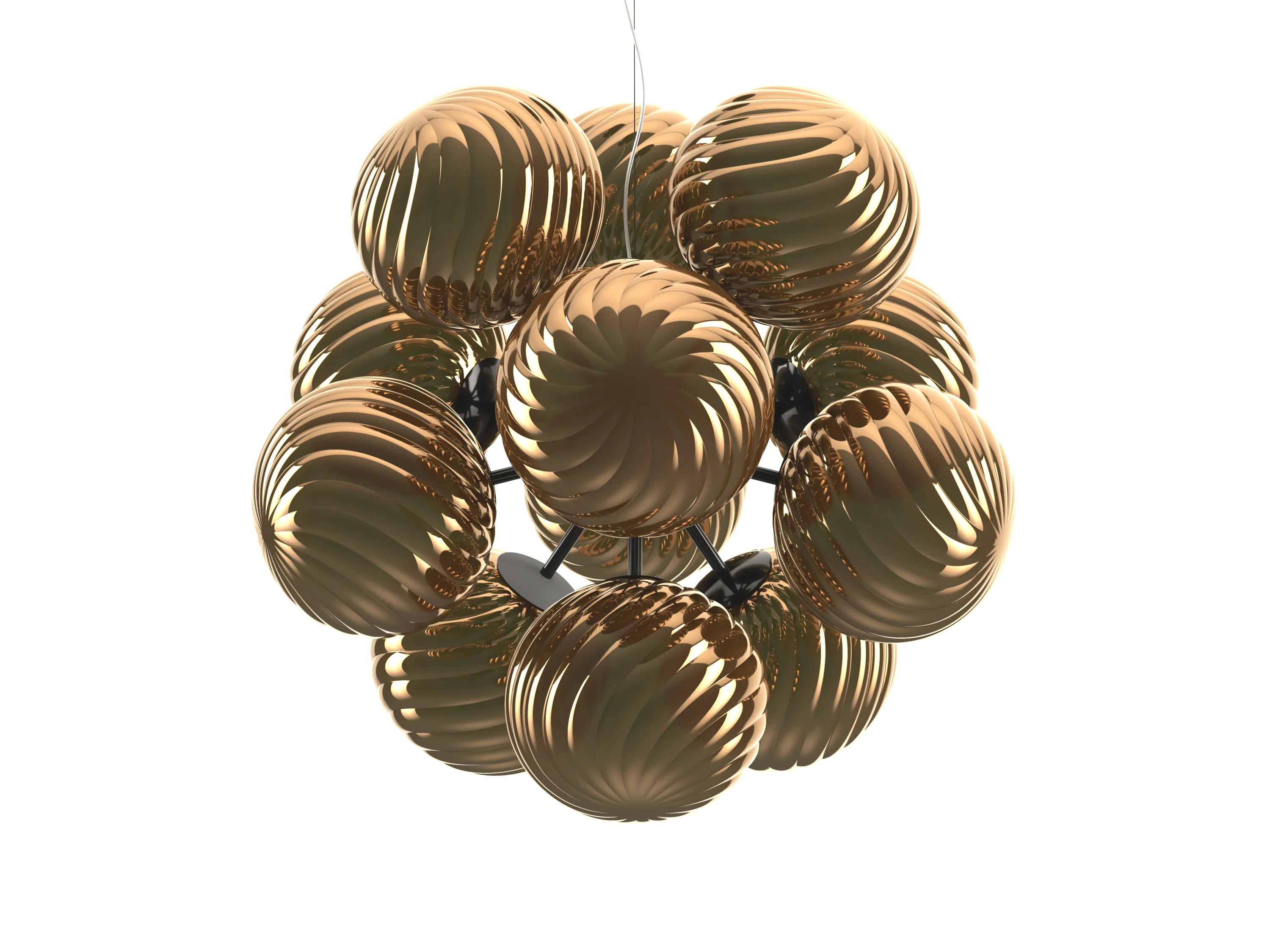 Lampa wisząca WHIRL BURST złoty - Image 2