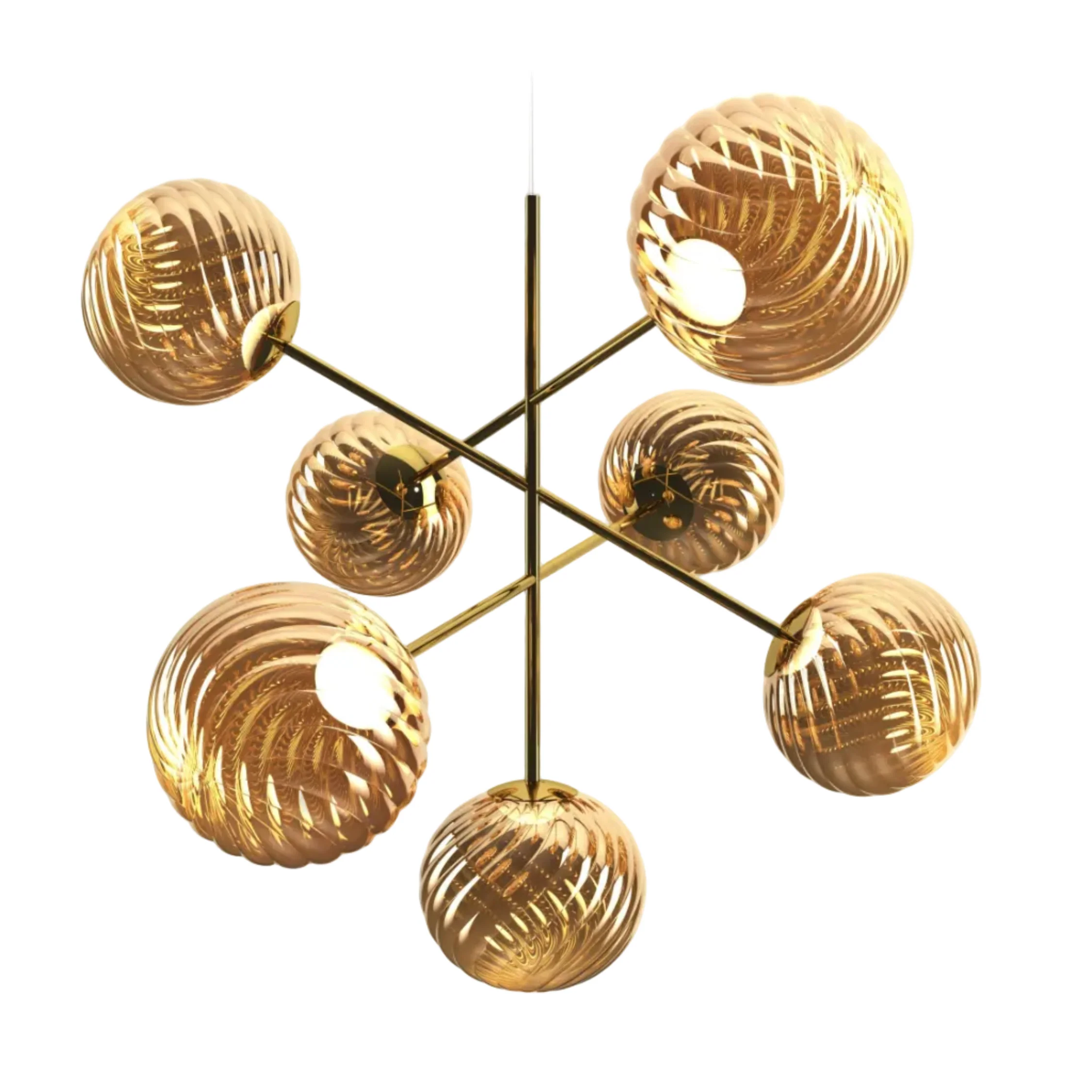 Lampa wisząca WHIRL LARGE złoty