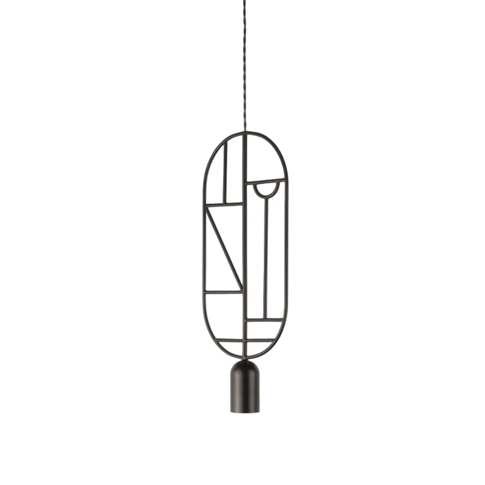 Lampa wisząca WOODEN DOTS WD02 grafitowy
