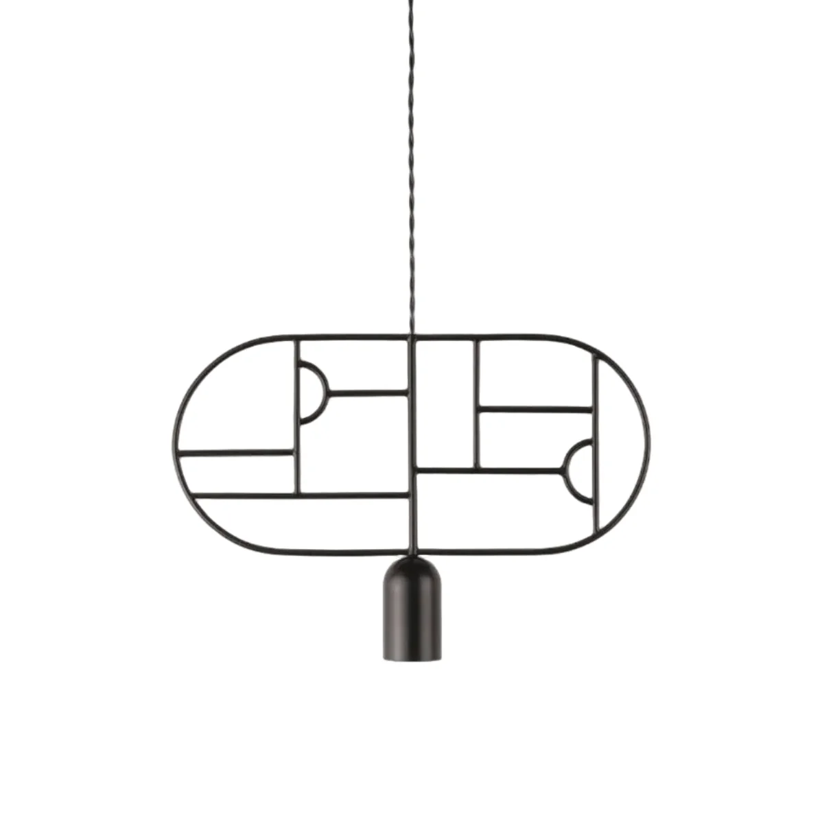 Lampa wisząca WOODEN DOTS WD03 grafitowy