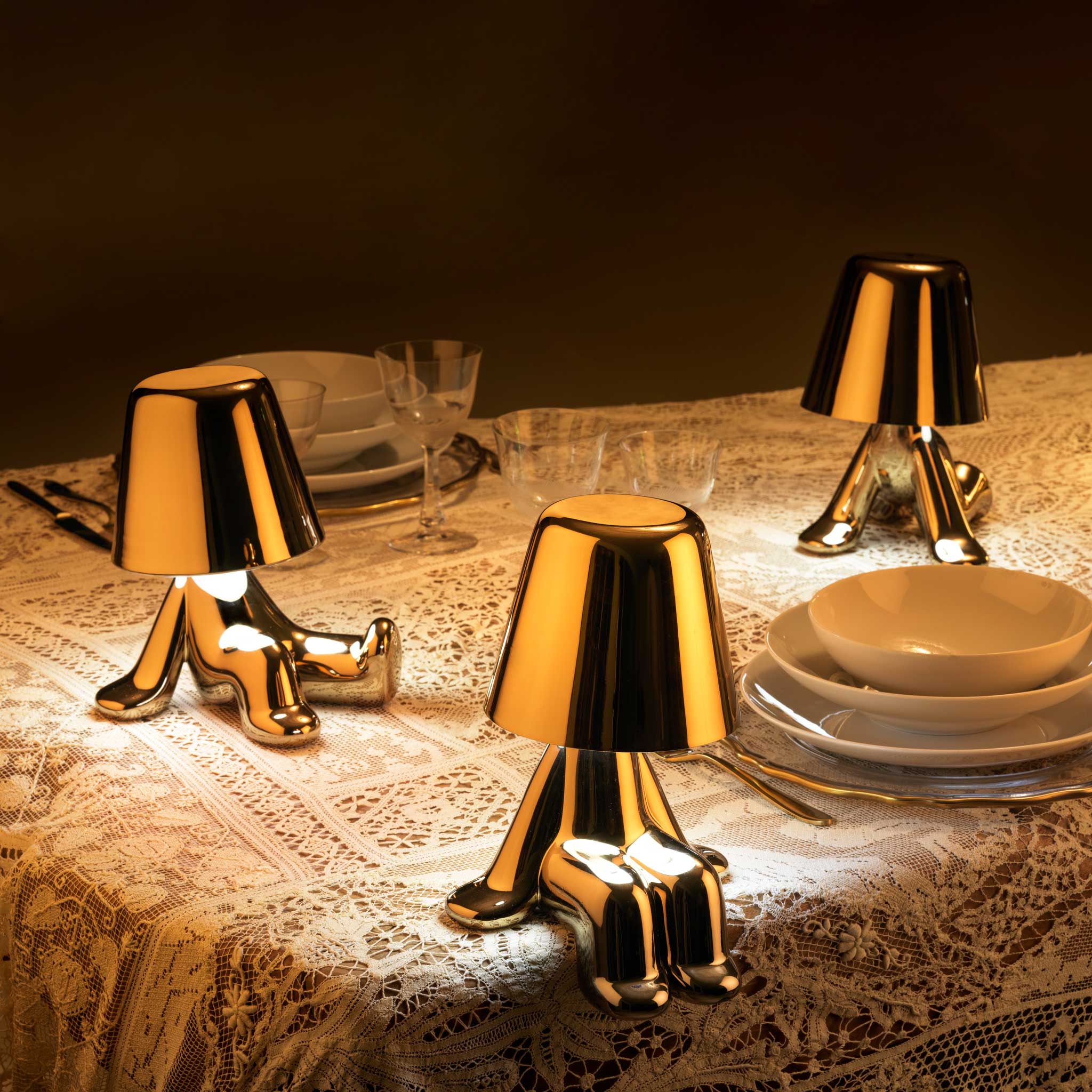 Lampka GOLDEN BROTHERS - JOE złoty - Image 8