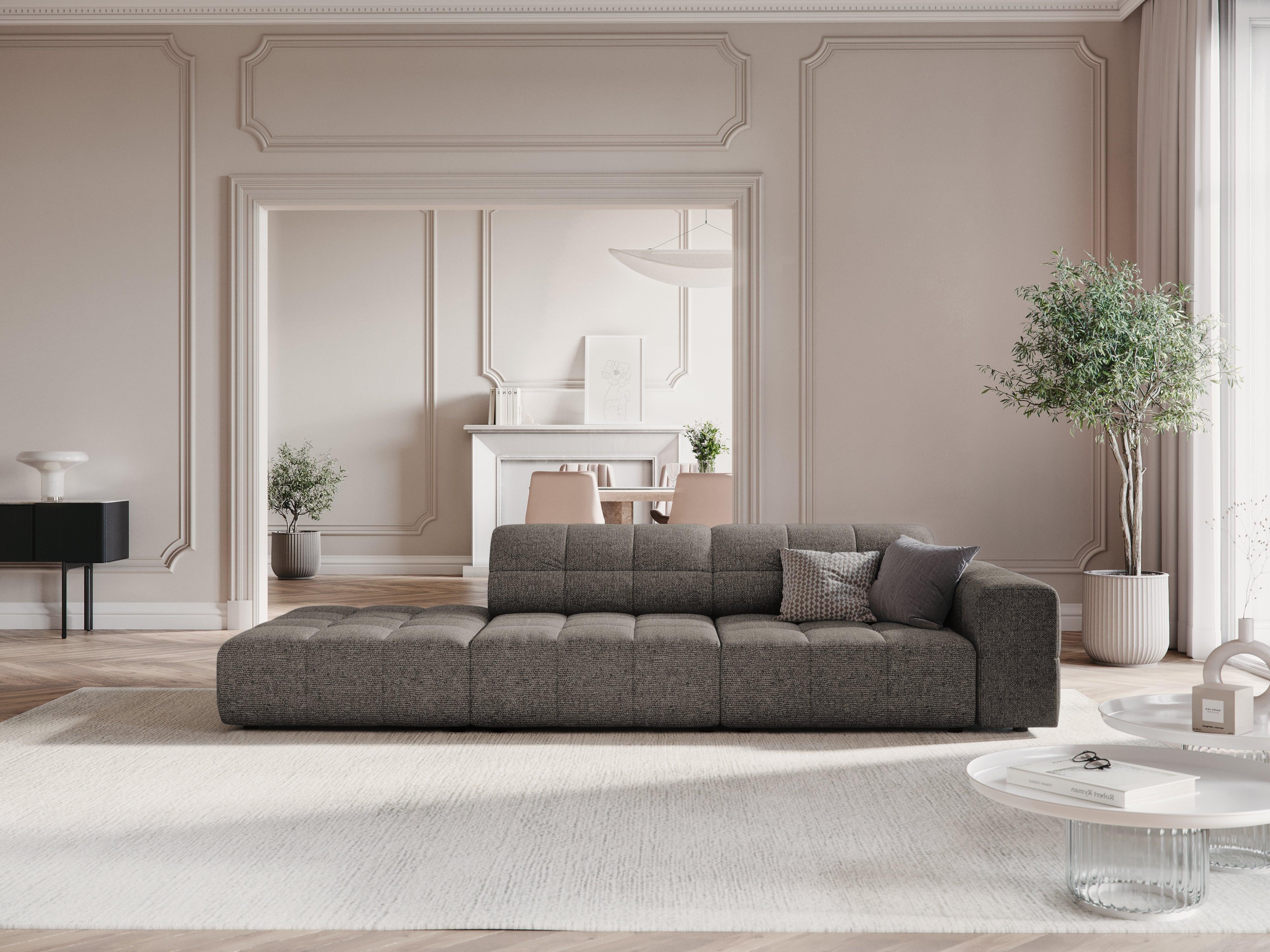 Sofa lewostronna 3-osobowa CHICAGO szary szenil - Image 2