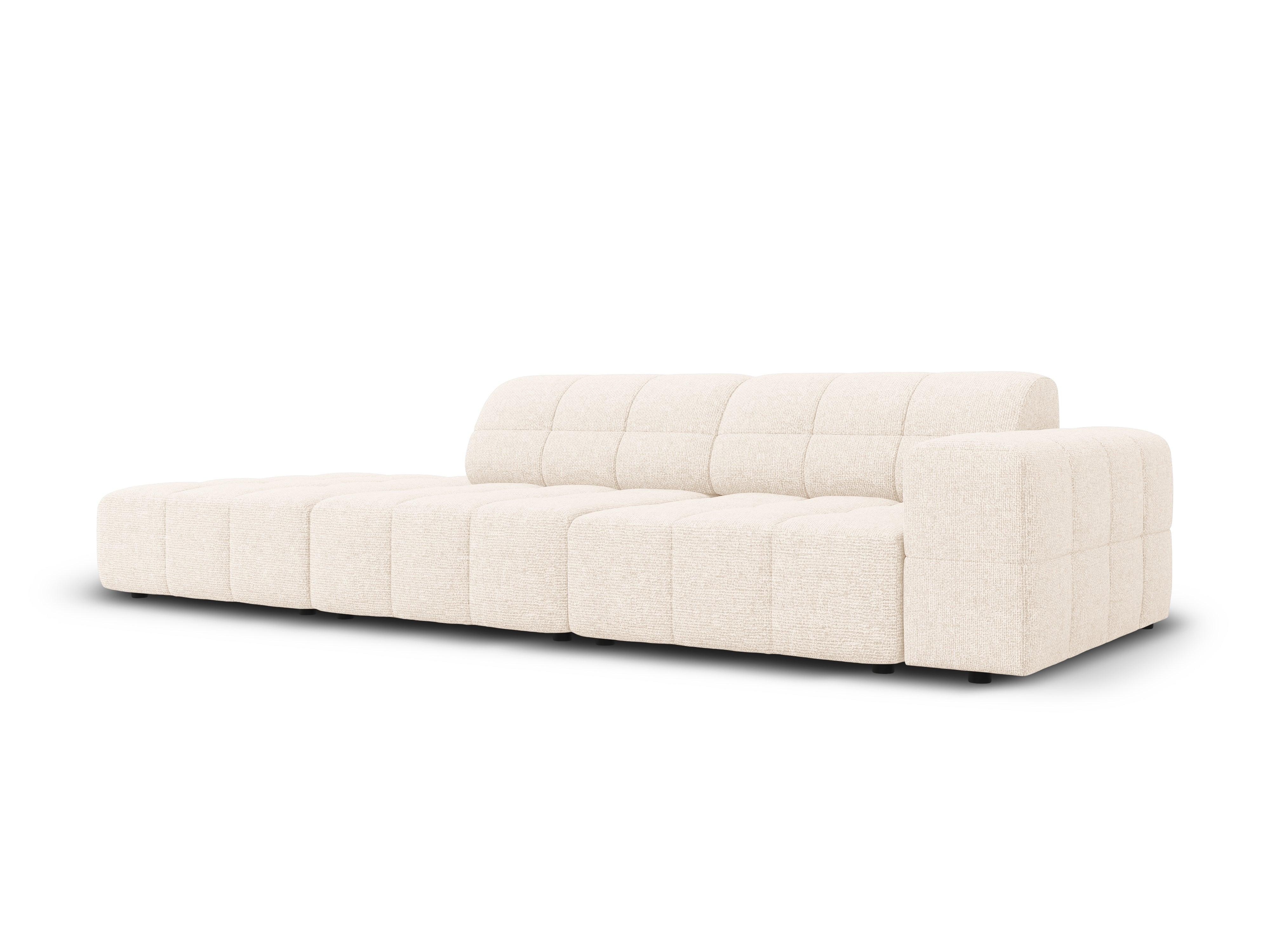 Sofa lewostronna 3-osobowa CHICAGO jasnobeżowy szenil - Image 10