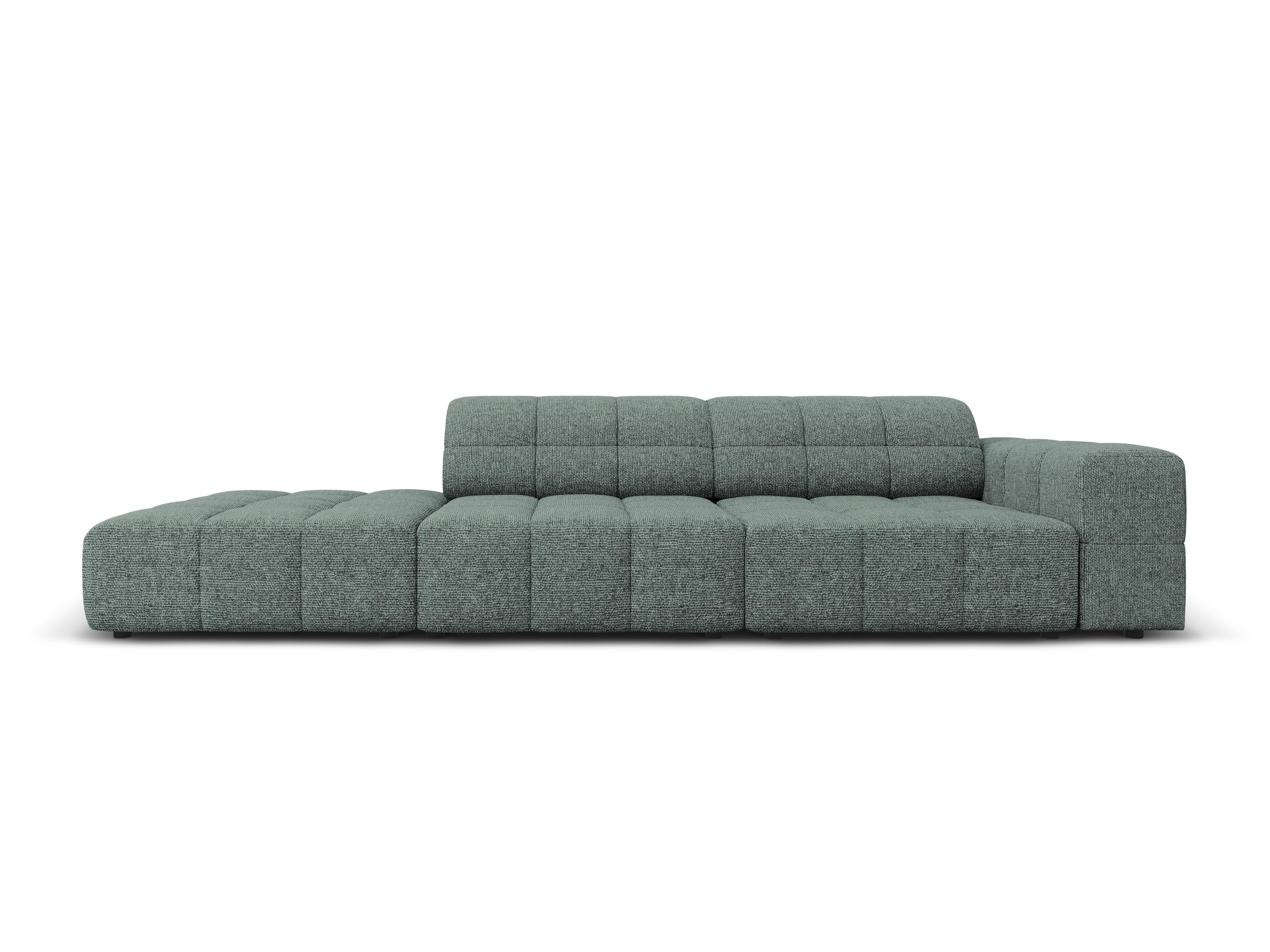 Sofa lewostronna 3-osobowa CHICAGO petrol szenil - Image 3