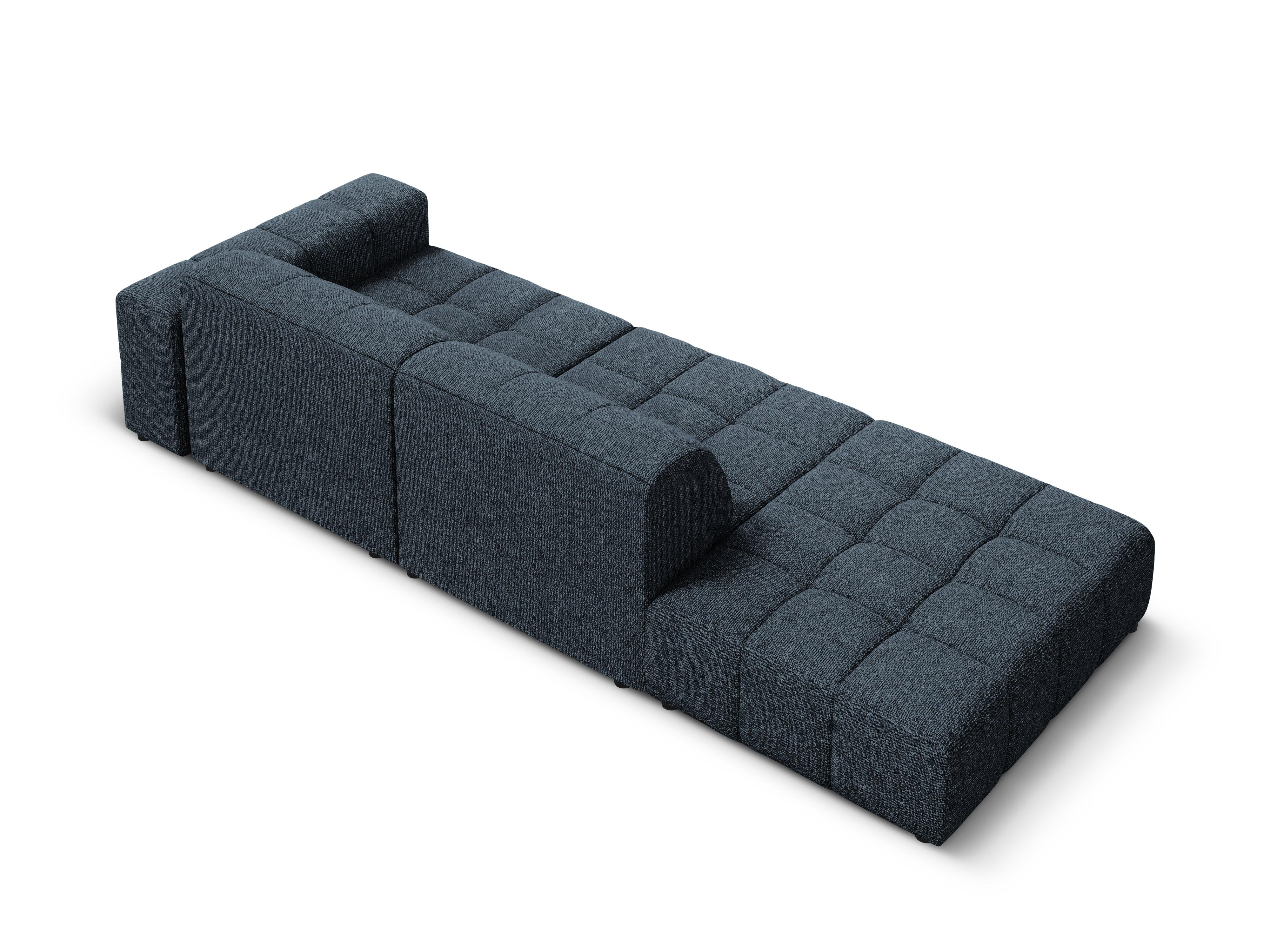 Sofa lewostronna 3-osobowa CHICAGO niebieski szenil - Image 11