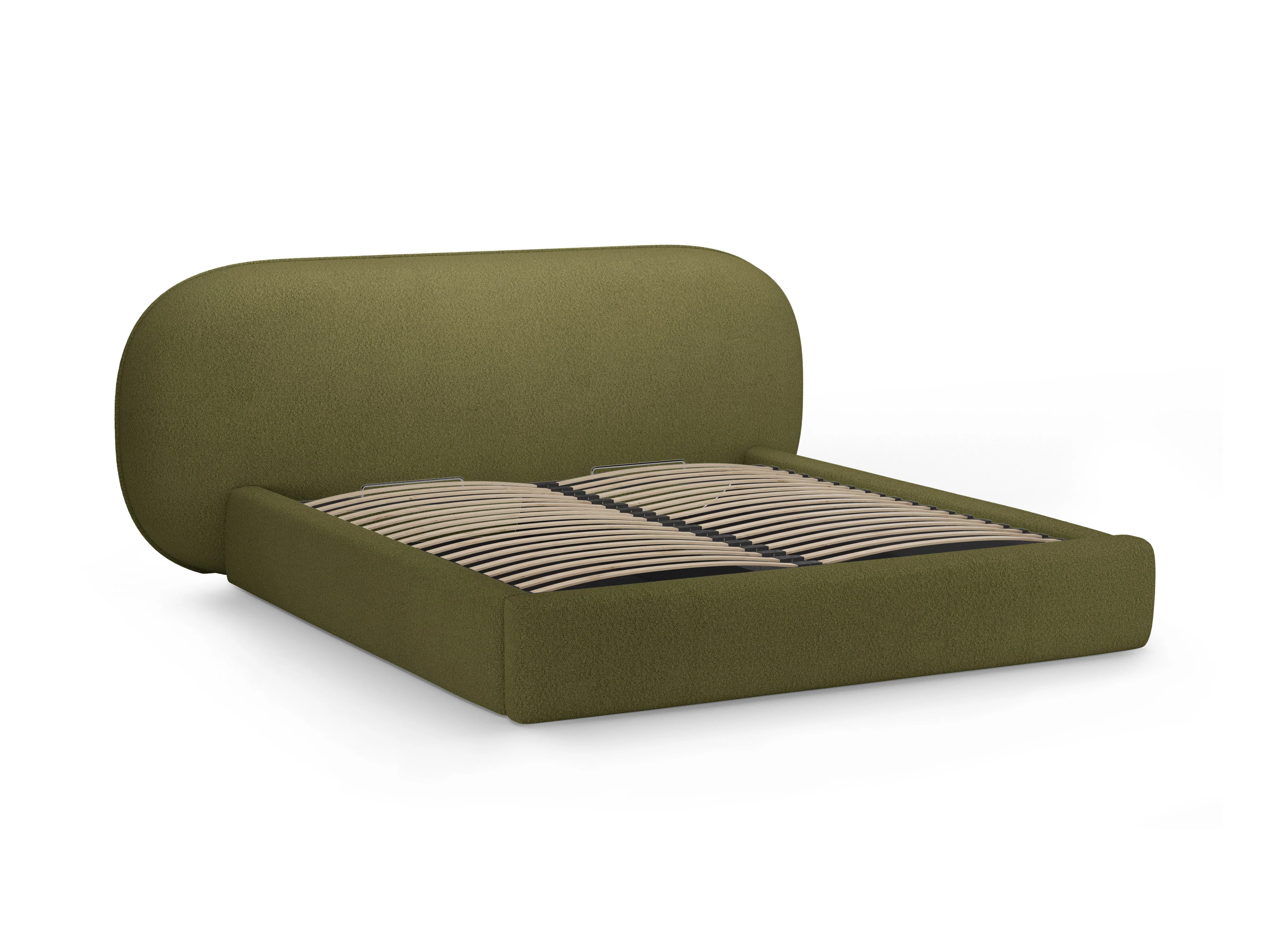 Łóżko OVALO oliwkowy boucle - Image 5