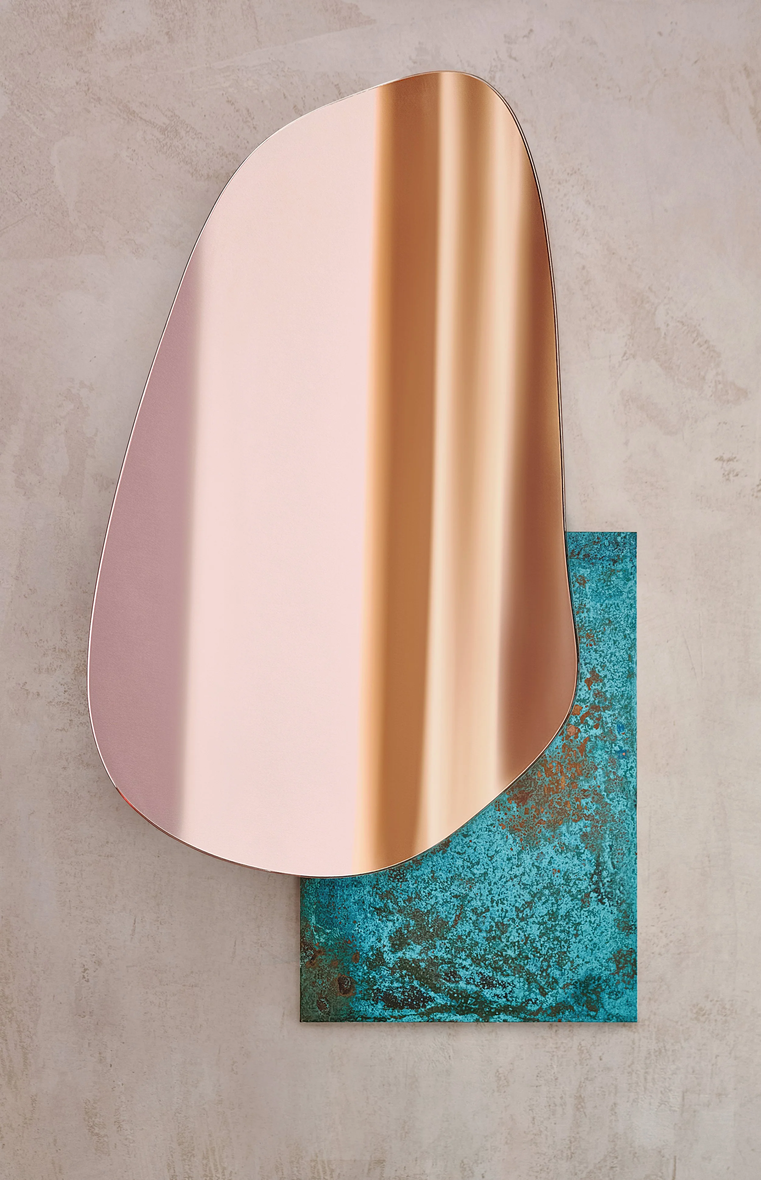 Lustro LAKE 3 - LIMITED EDITION oksydowana miedź - Image 2