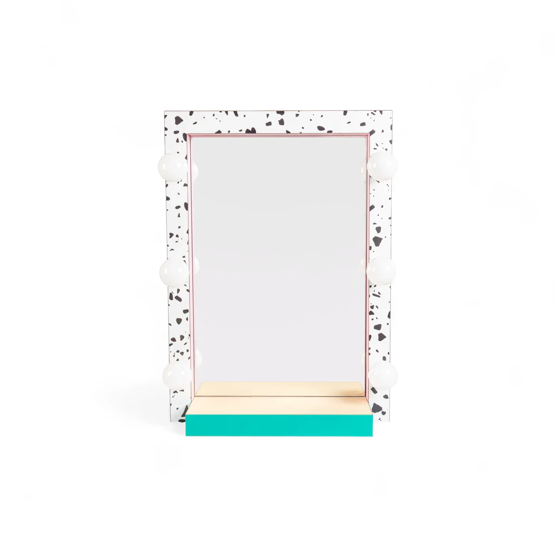 Lustro SUPERMIRROR TERRAZZO biały z różowym i turkusowym - Image 3