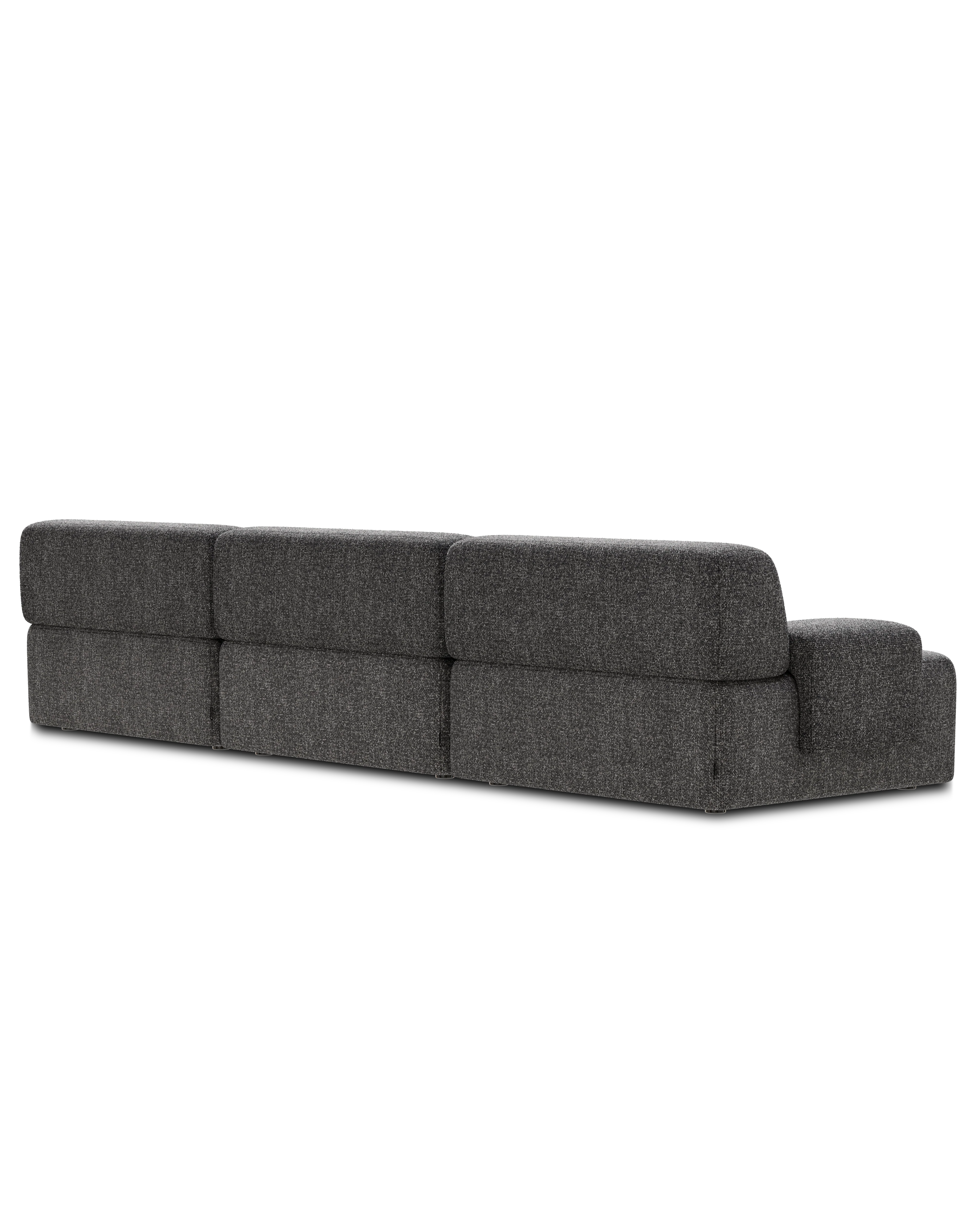 Narożnik modułowy 3-osobowy UMI kamienna czerń - Image 6